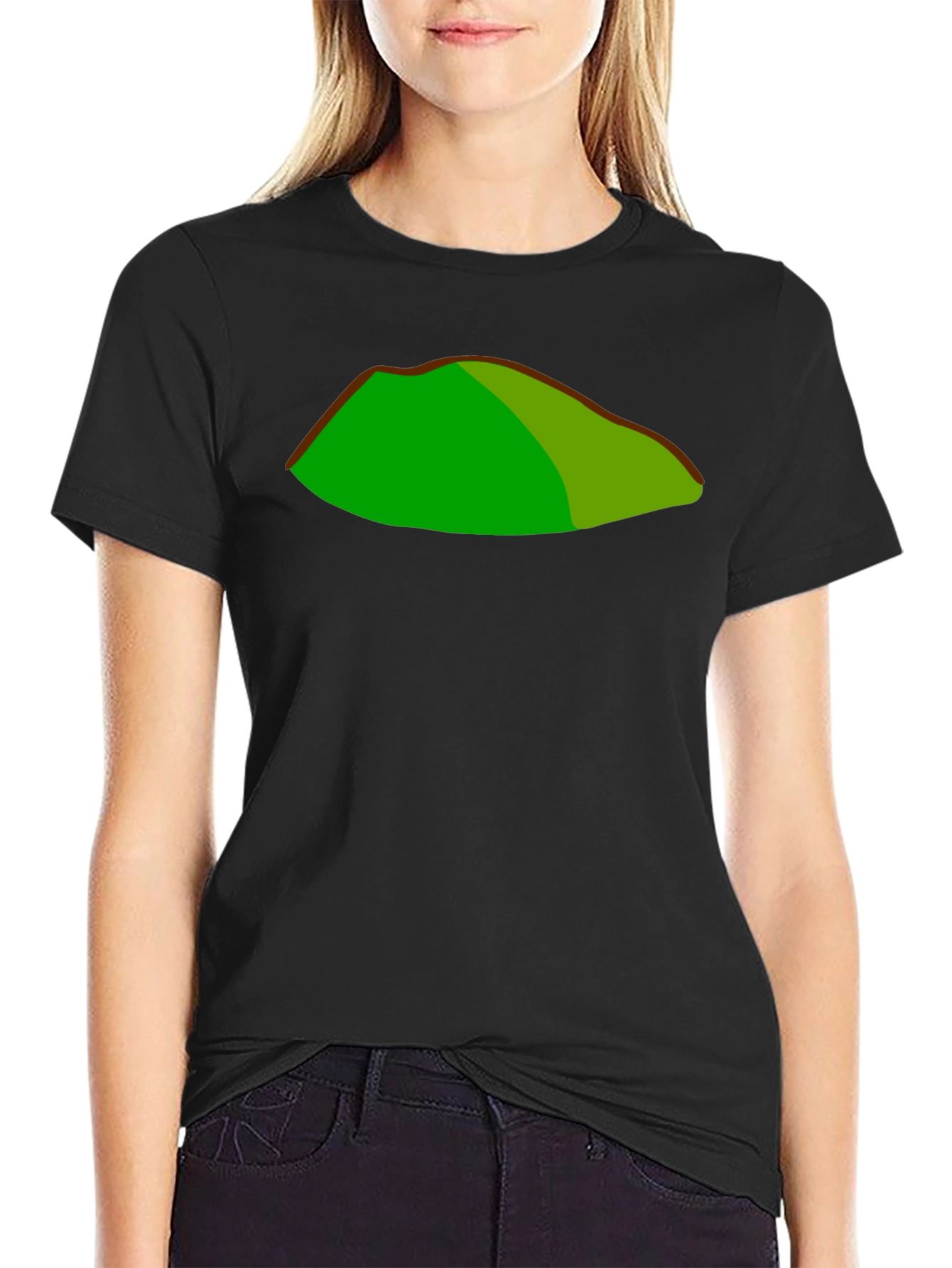 Green Mountain Graphic Black T-Shirt