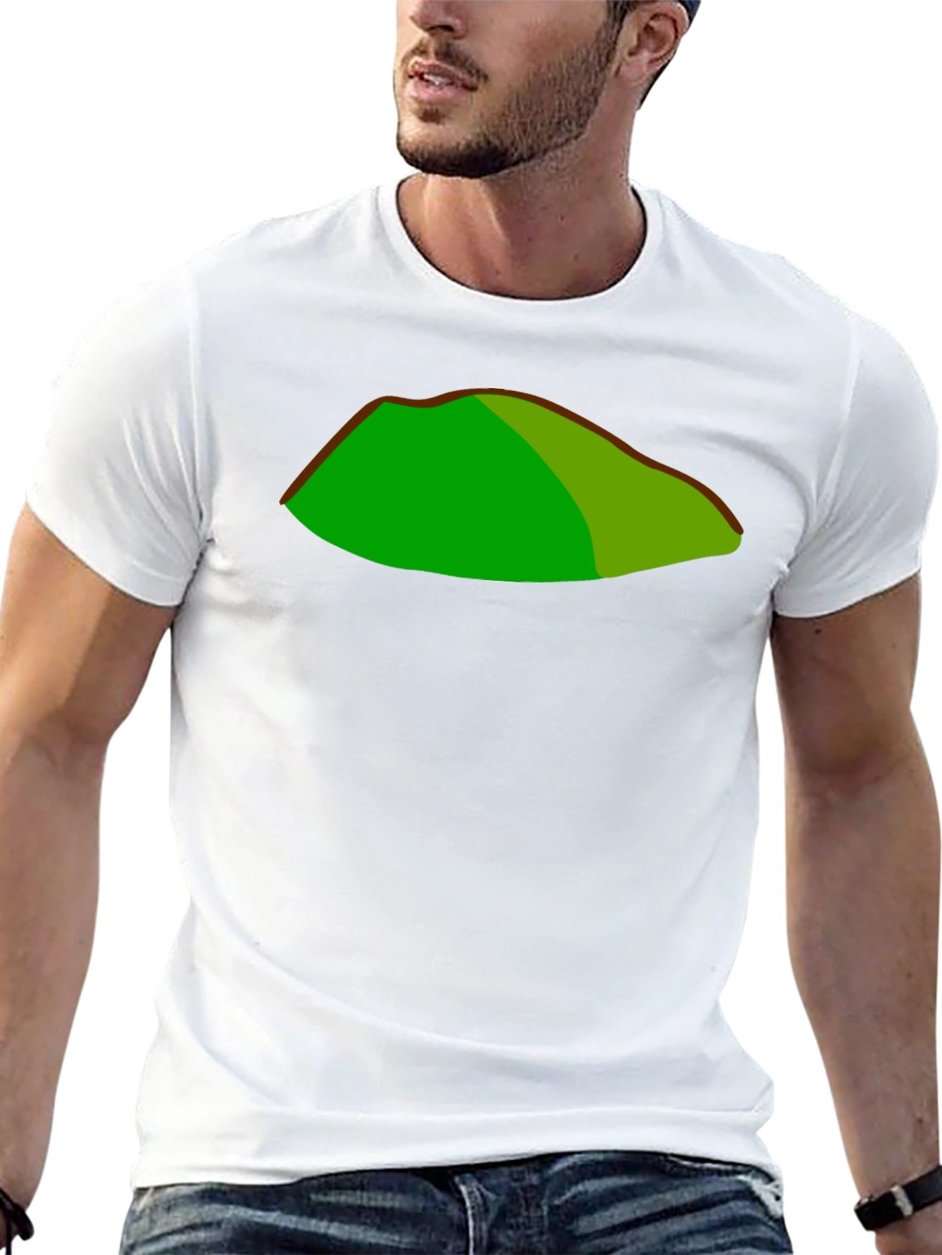 Green Mountain Graphic Black T-Shirt