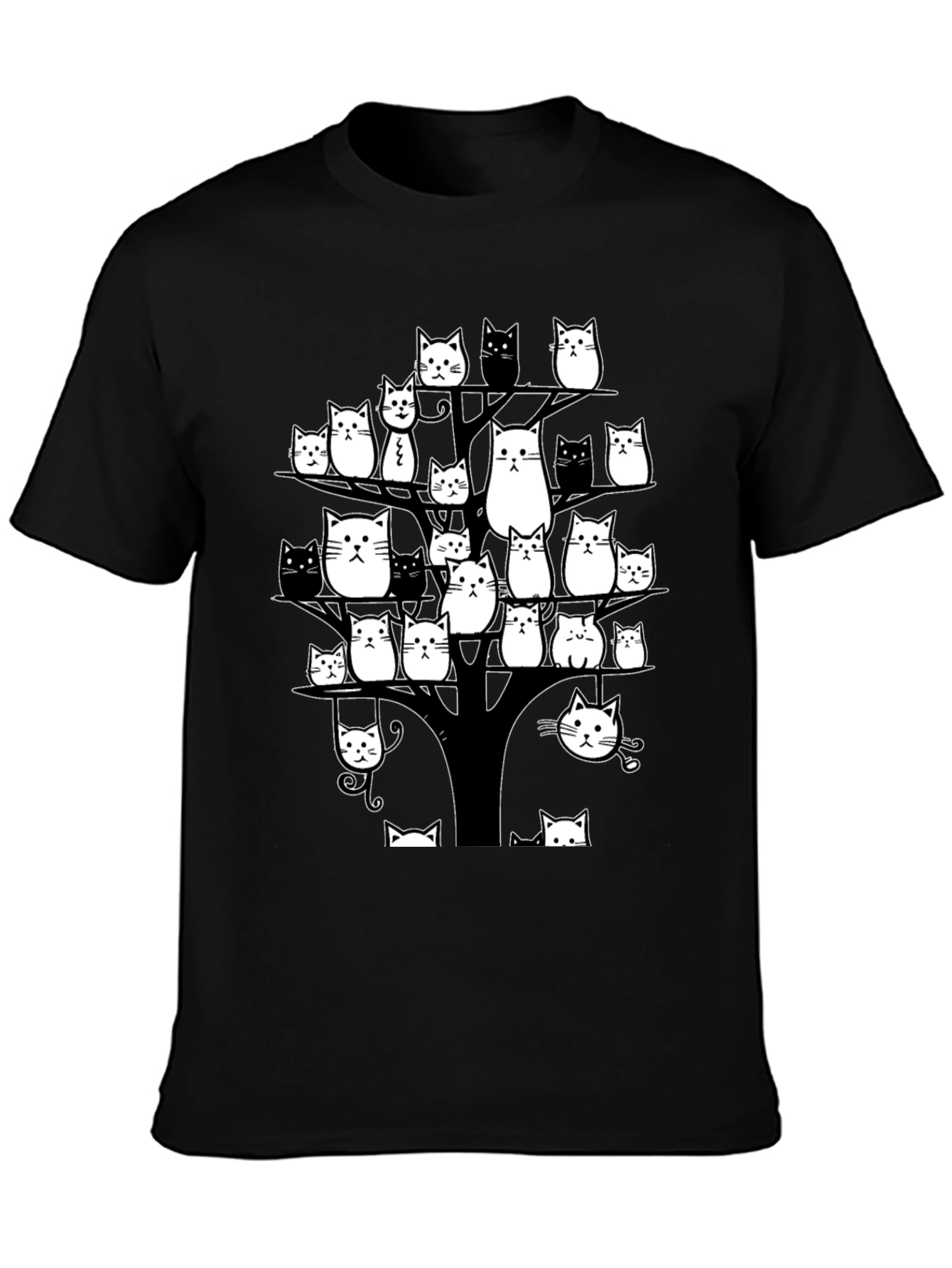 Cats in Tree Graphic Tee