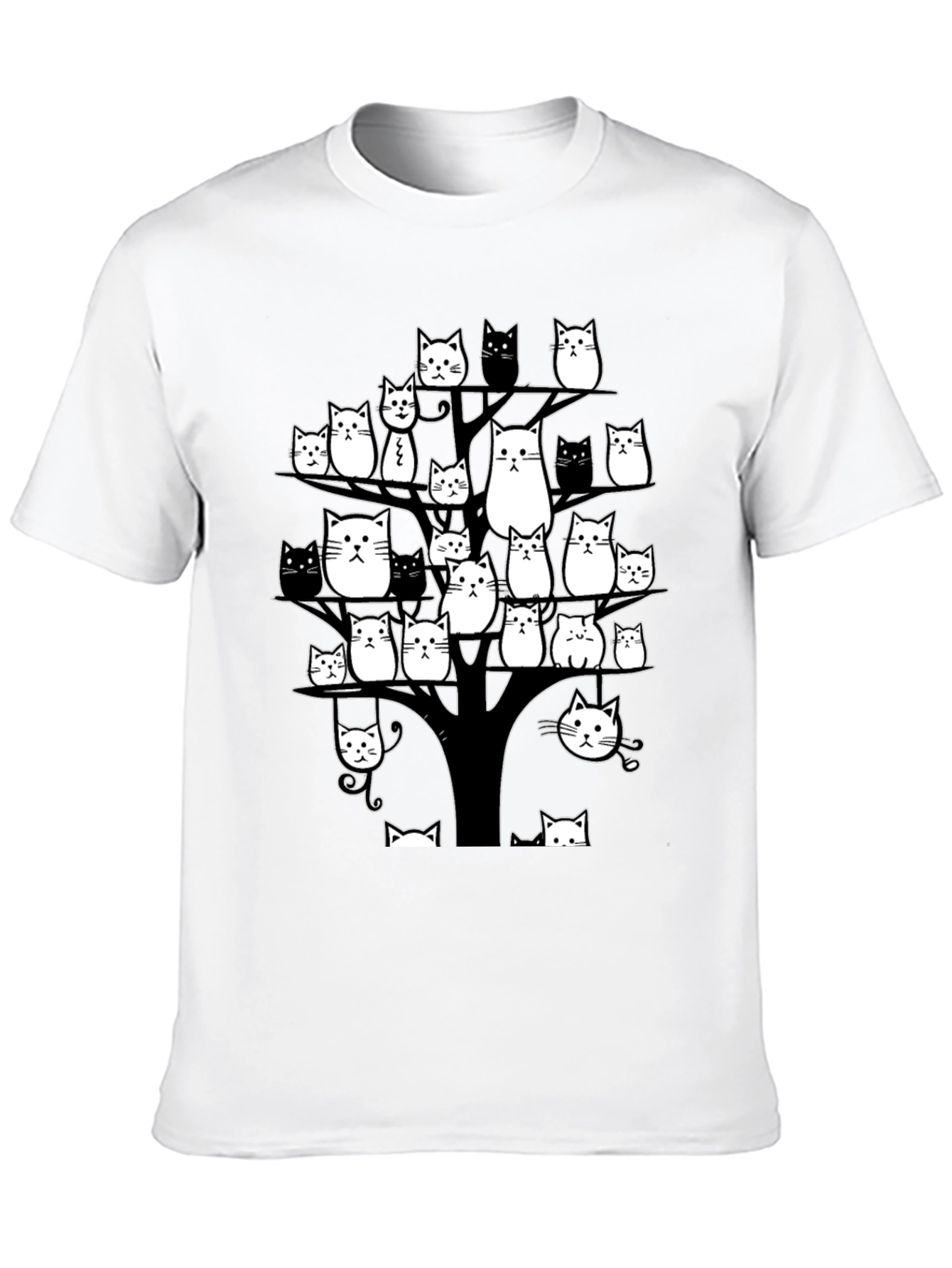 Cats in Tree Graphic Tee