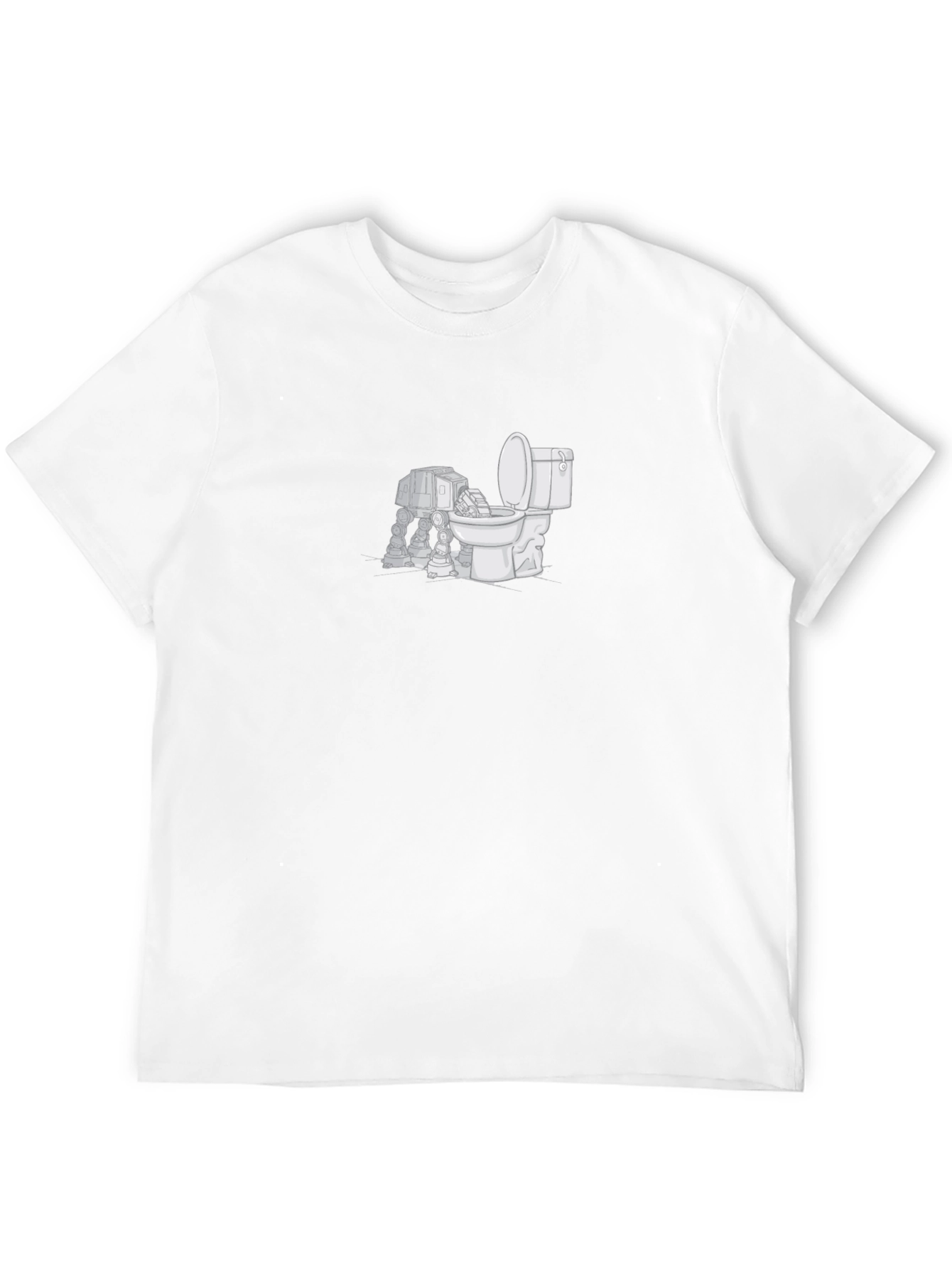 Sci-Fi Humor T-Shirt: AT-AT Toilet Humor