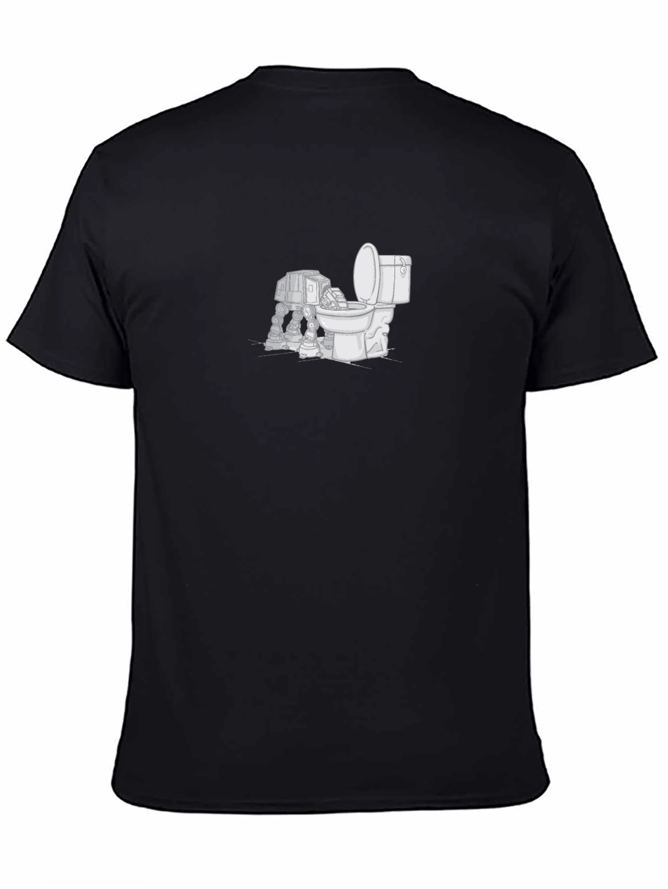 Sci-Fi Humor T-Shirt: AT-AT Toilet Humor