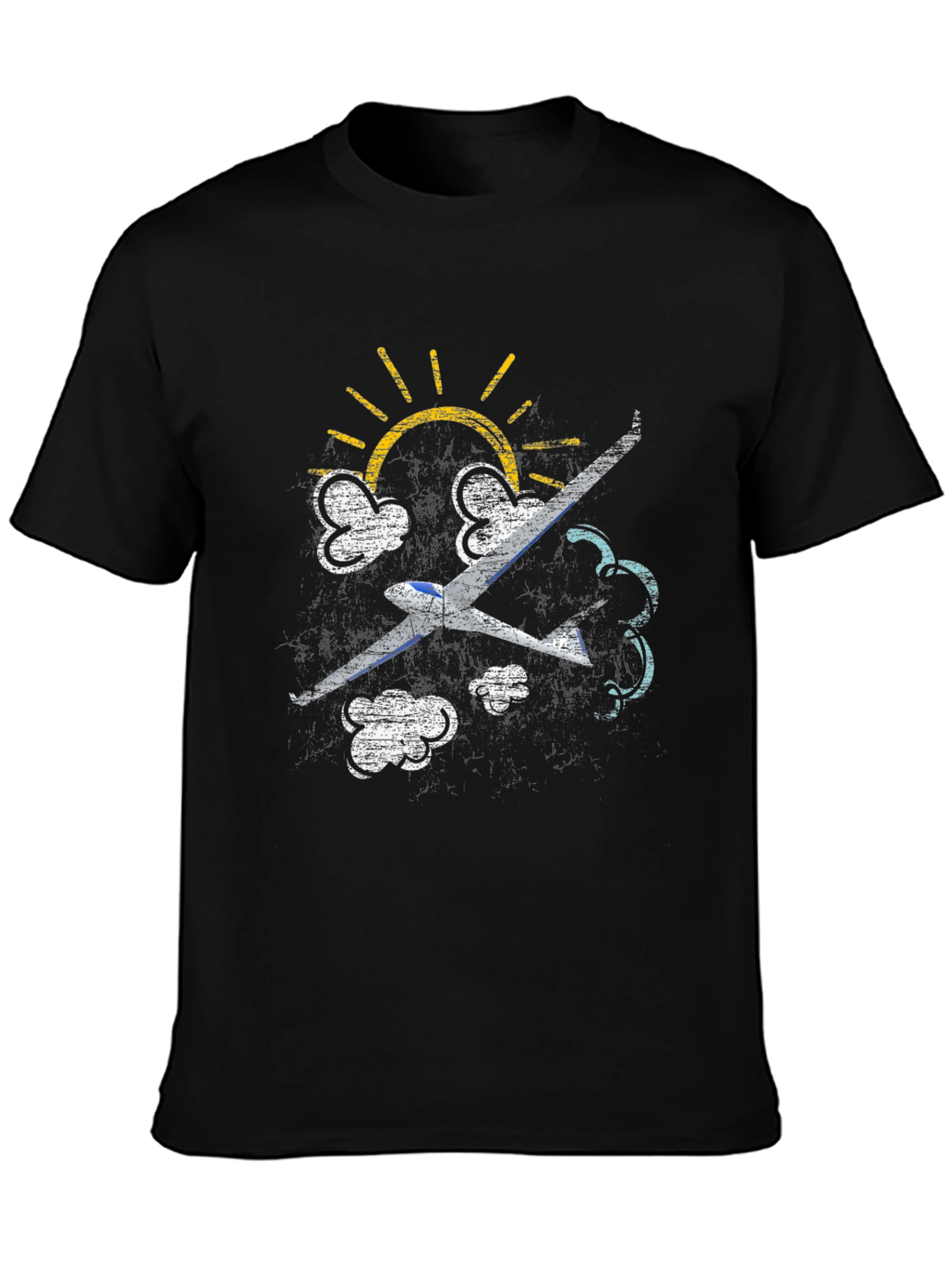 Soaring High Glider Plane Graphic Tee