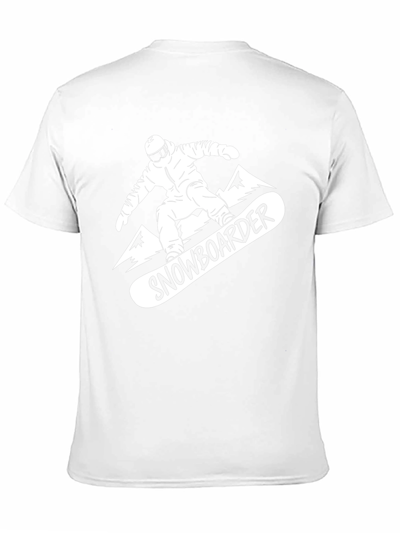 Snowboarder Graphic Tee - Black Cotton T-Shirt