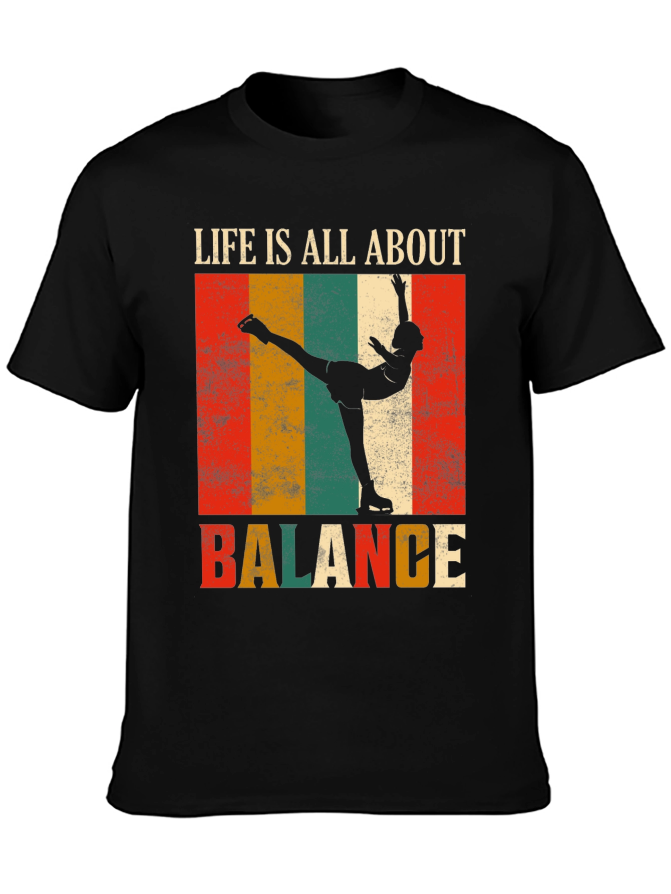 Life Is All About Balance Retro Graphic Tee