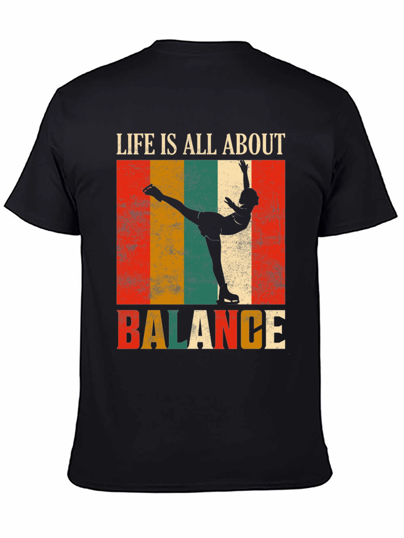 Life Is All About Balance Retro Graphic Tee