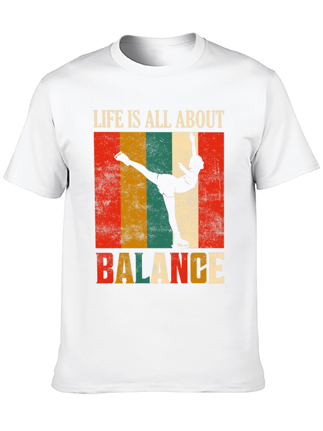 Life Is All About Balance Retro Graphic Tee