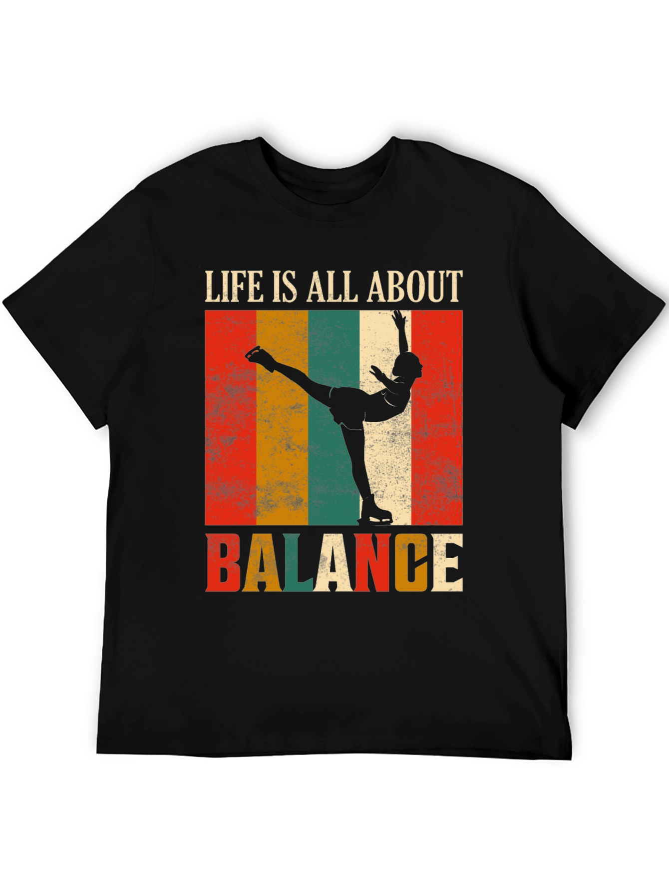 Life Is All About Balance Retro Graphic Tee