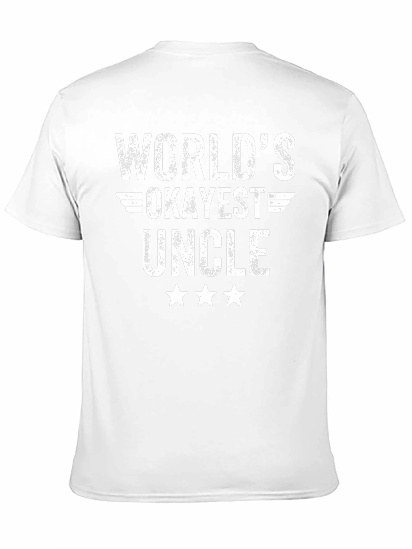 Worlds Okayest Uncle Black T-Shirt