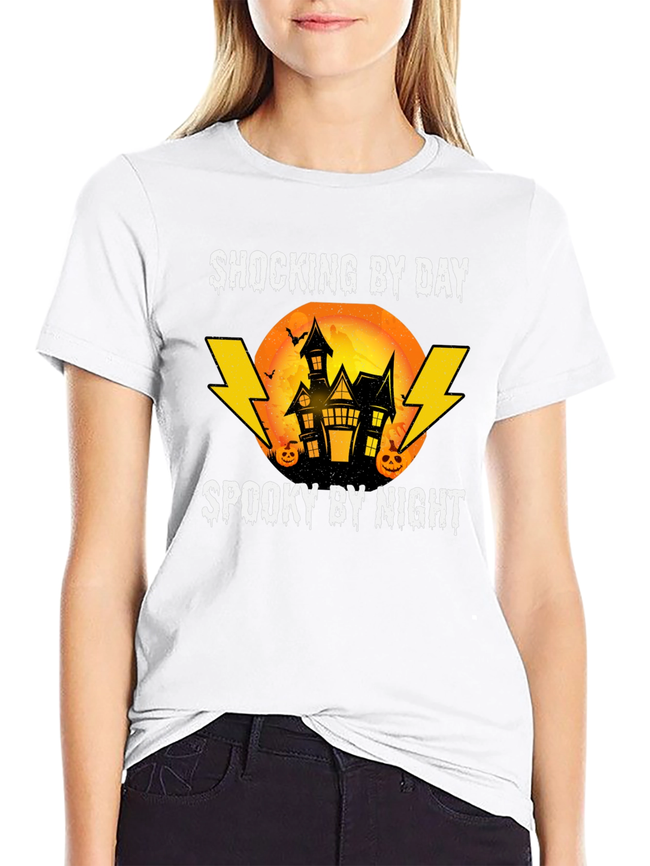 Shocking By Day Spooky By Night Halloween T-Shirt