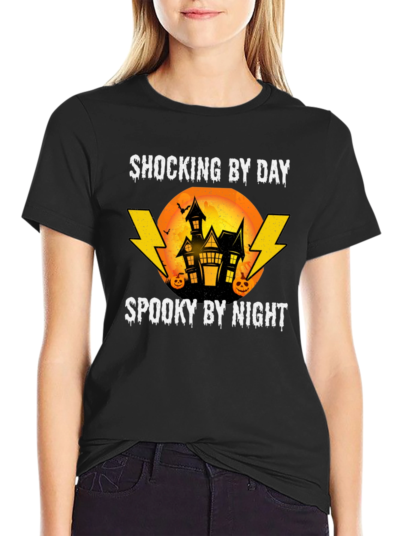 Shocking By Day Spooky By Night Halloween T-Shirt