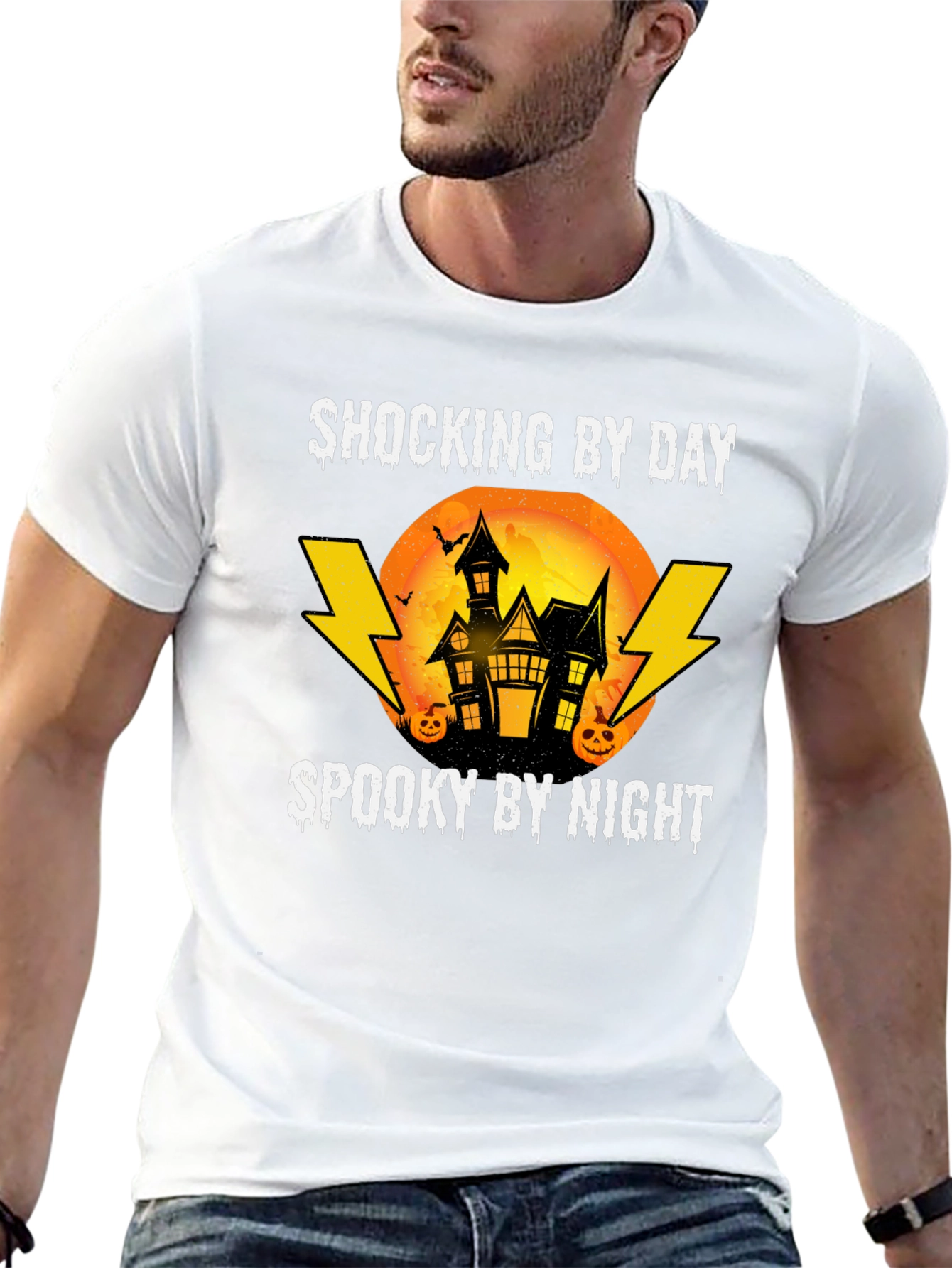 Shocking By Day Spooky By Night Halloween T-Shirt