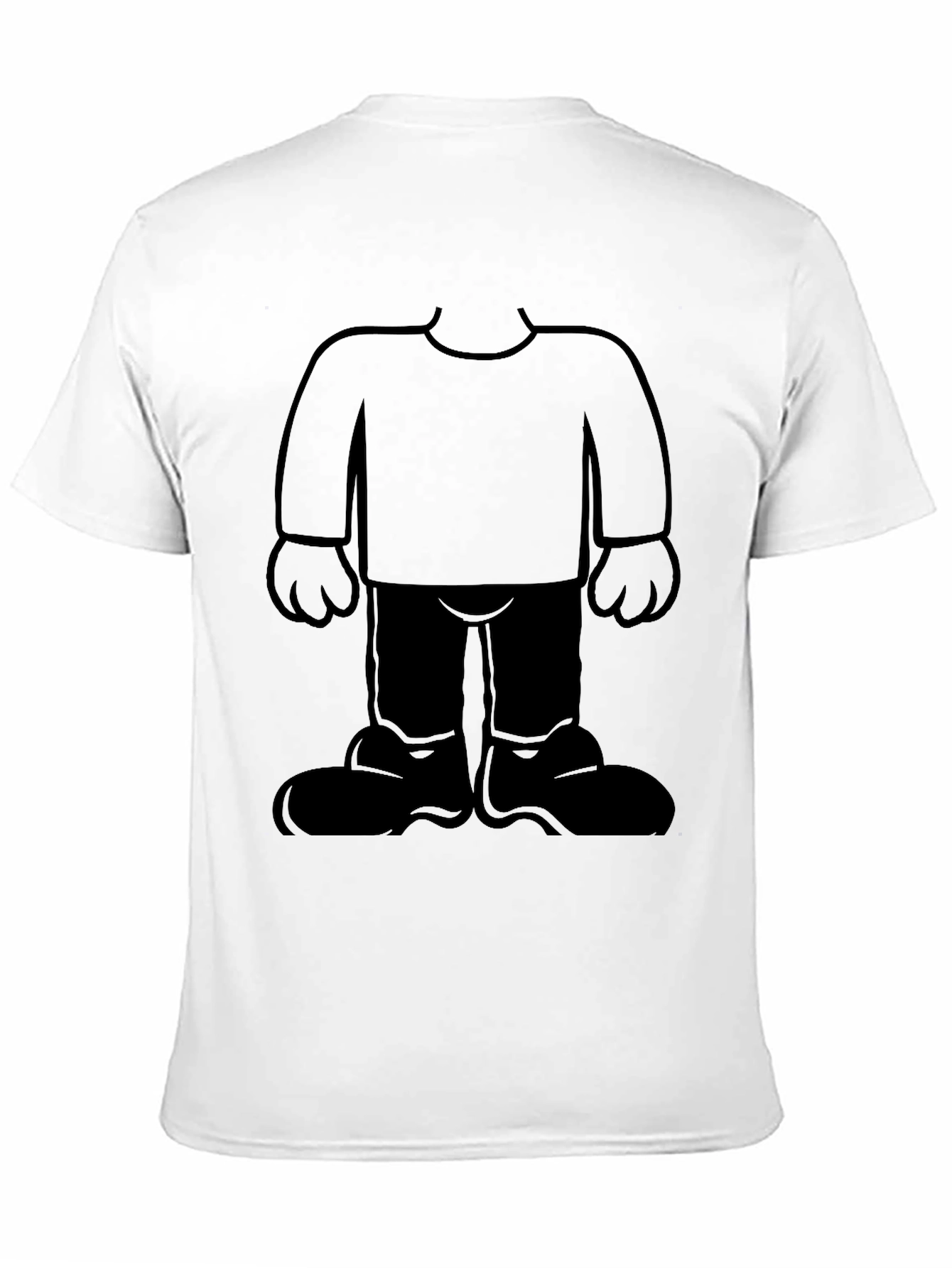 Cartoon Character Graphic Black T-Shirt