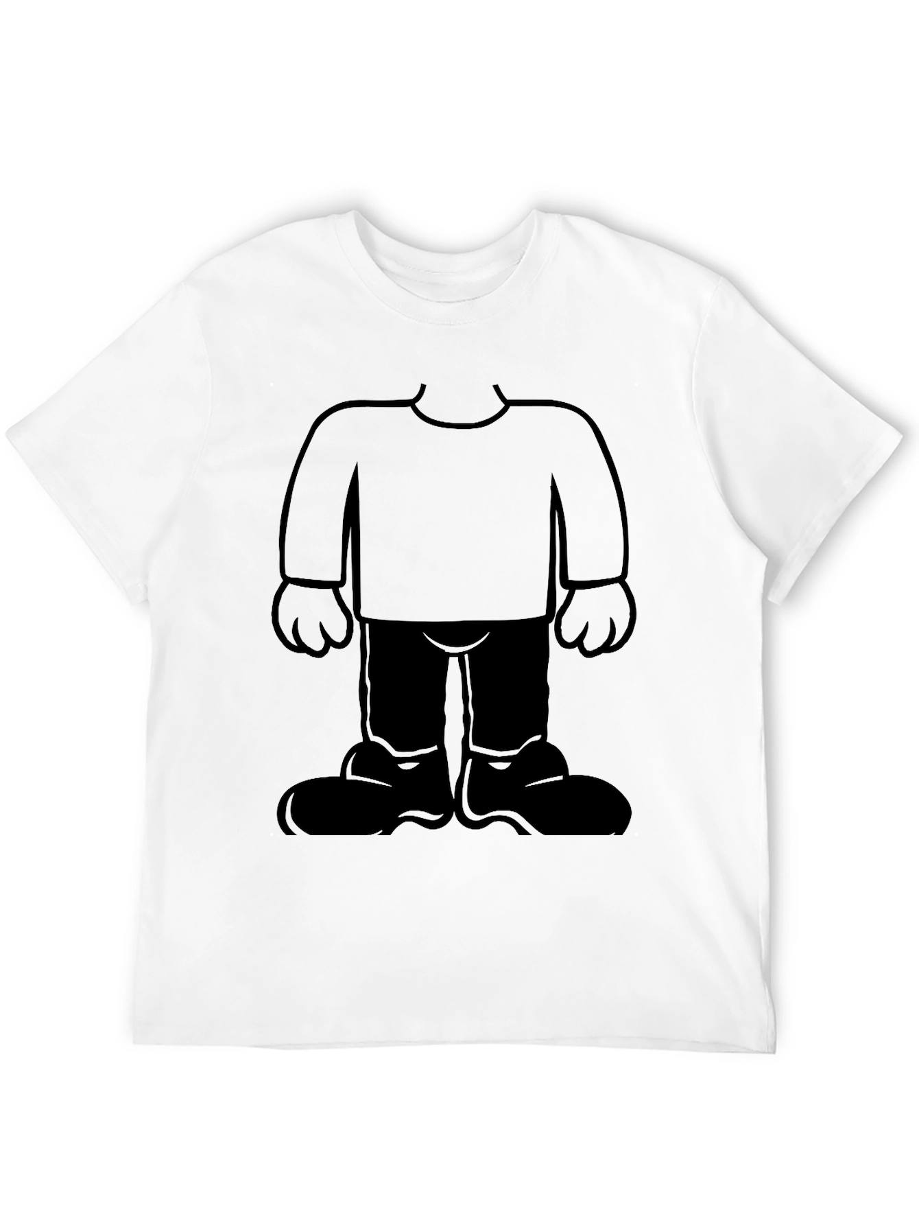 Cartoon Character Graphic Black T-Shirt