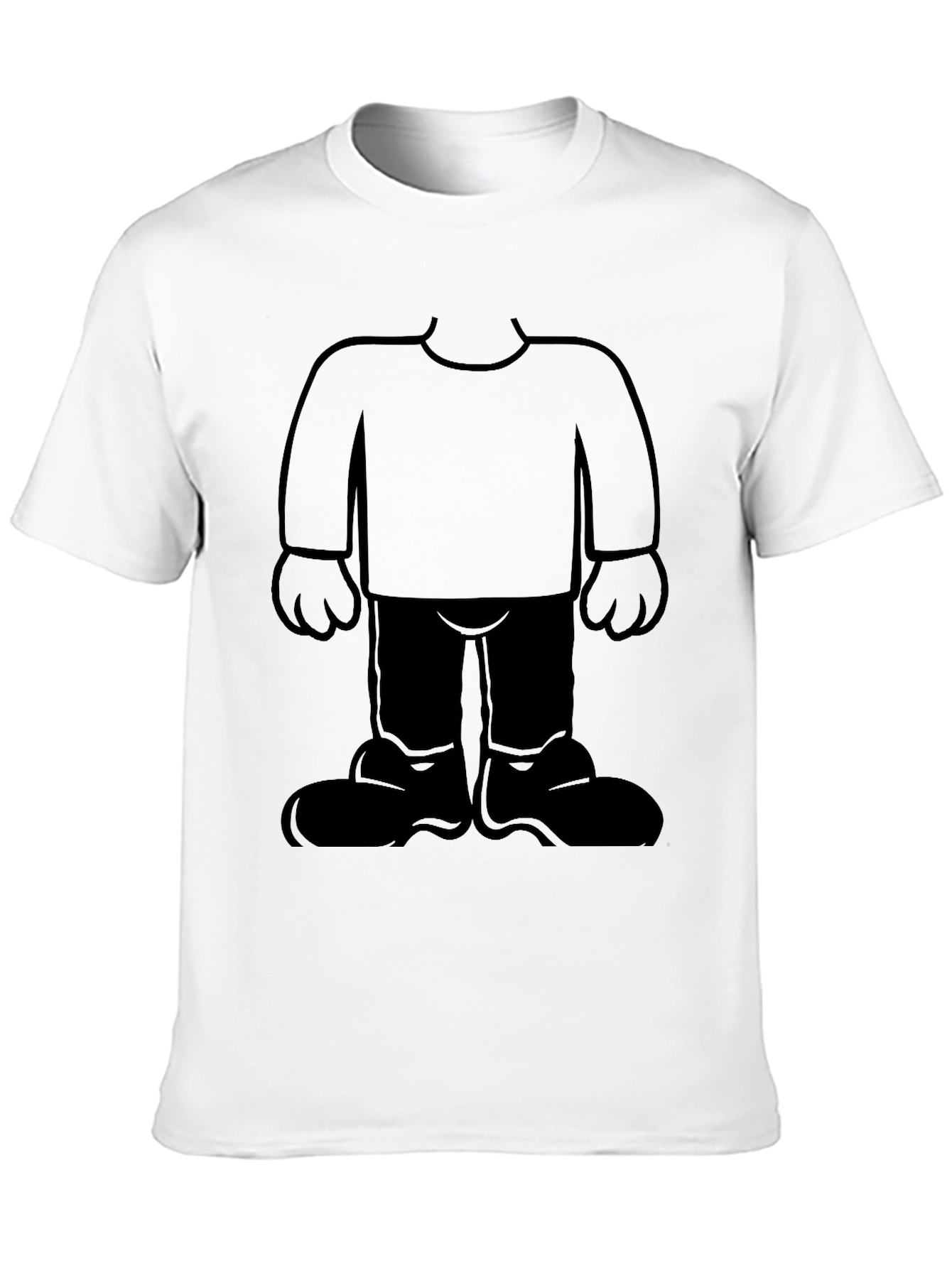 Cartoon Character Graphic Black T-Shirt