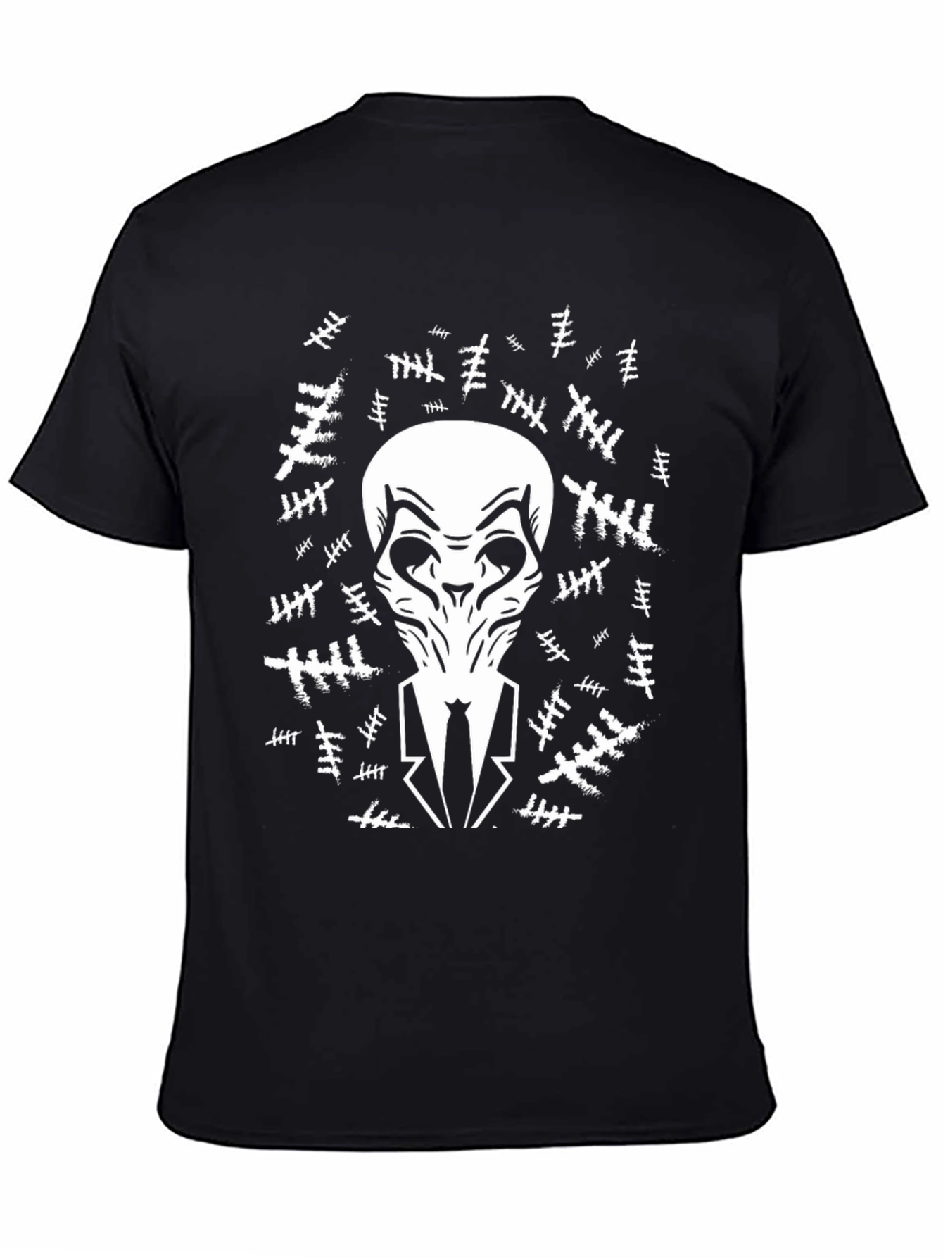 Slender Man Black Graphic T-Shirt