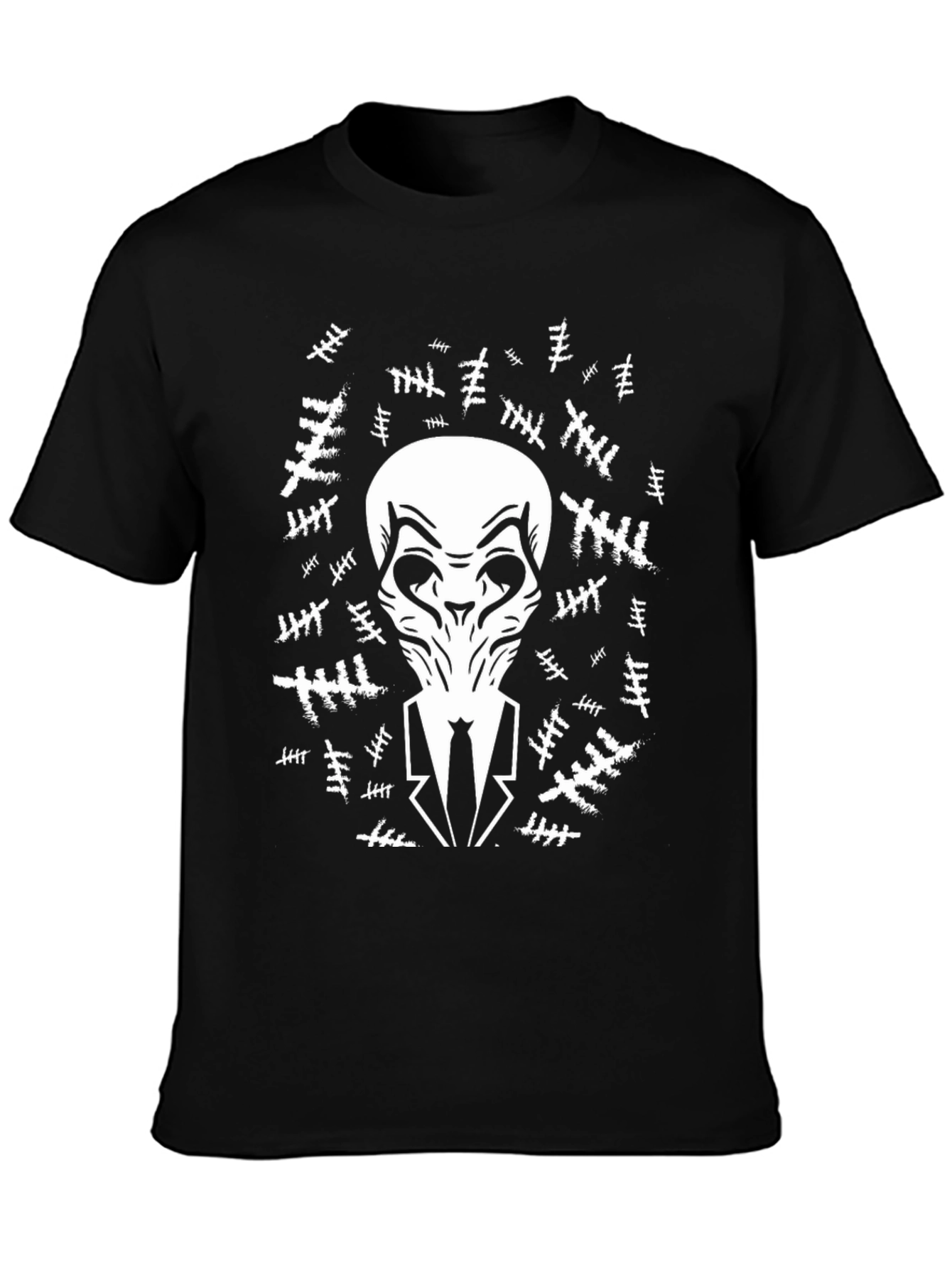 Slender Man Black Graphic T-Shirt