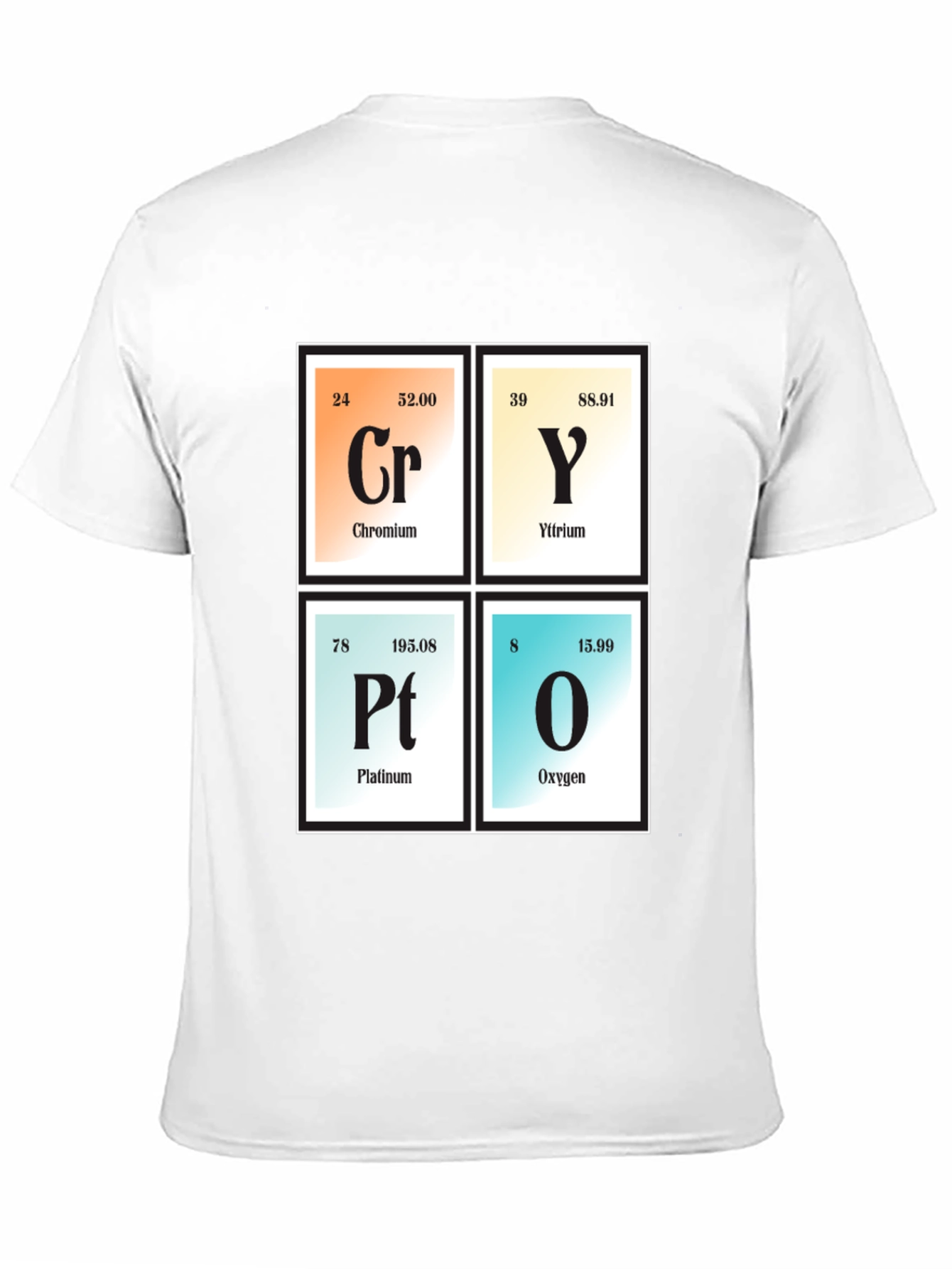 Chemistry Elements T-Shirt: Cry Platinum Oxygen Graphic Tee