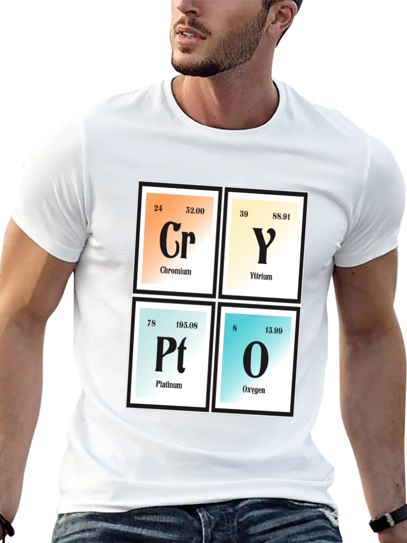Chemistry Elements T-Shirt: Cry Platinum Oxygen Graphic Tee