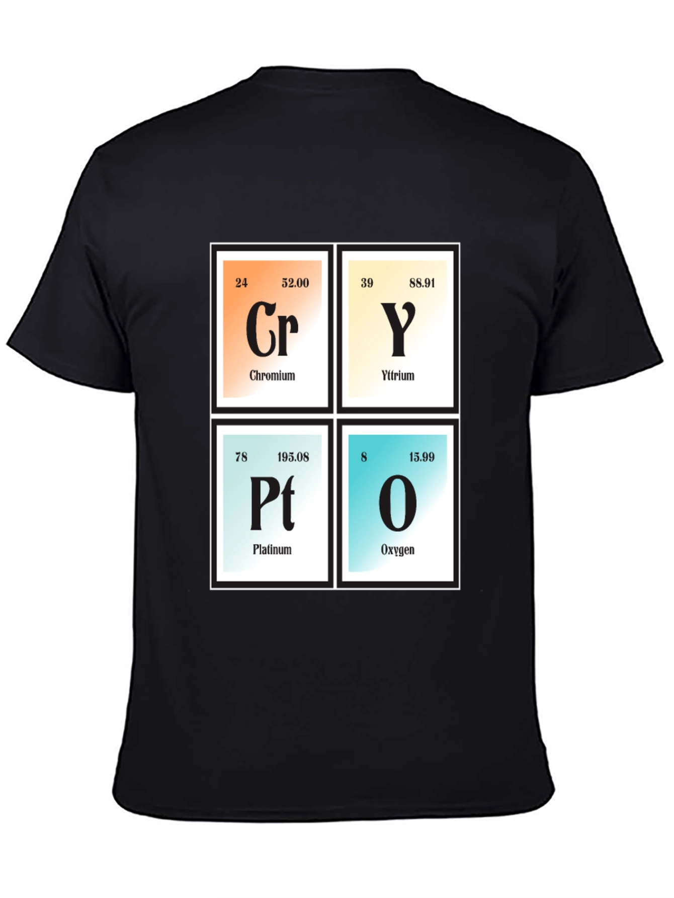 Chemistry Elements T-Shirt: Cry Platinum Oxygen Graphic Tee
