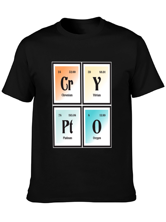 Chemistry Elements T-Shirt: Cry Platinum Oxygen Graphic Tee