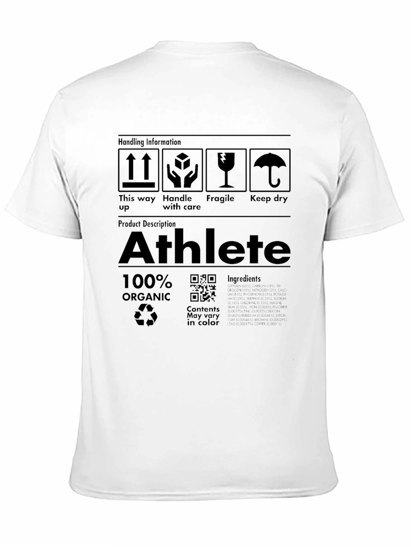 Athlete Organic Graphic T-Shirt