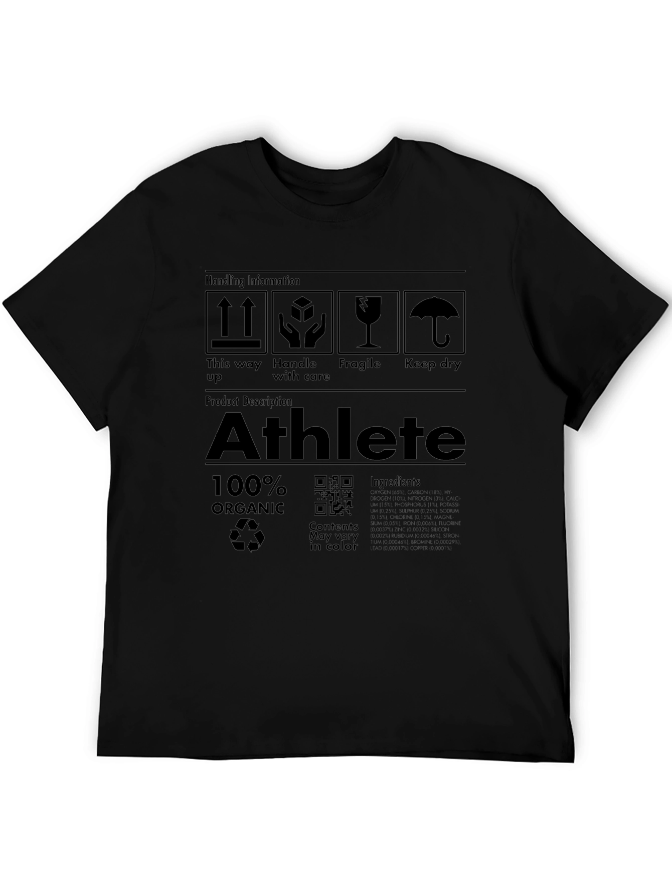 Athlete Organic Graphic T-Shirt