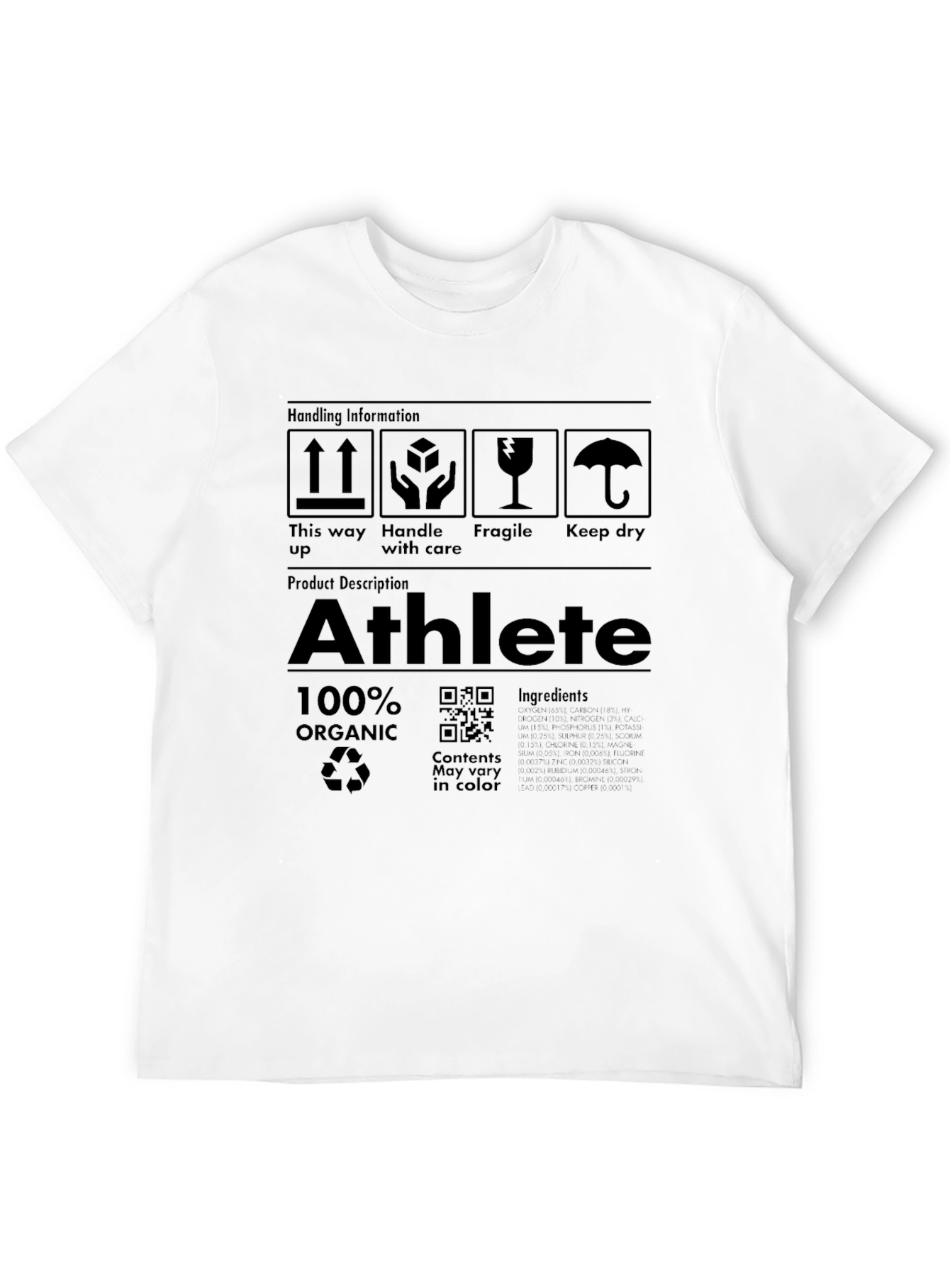 Athlete Organic Graphic T-Shirt