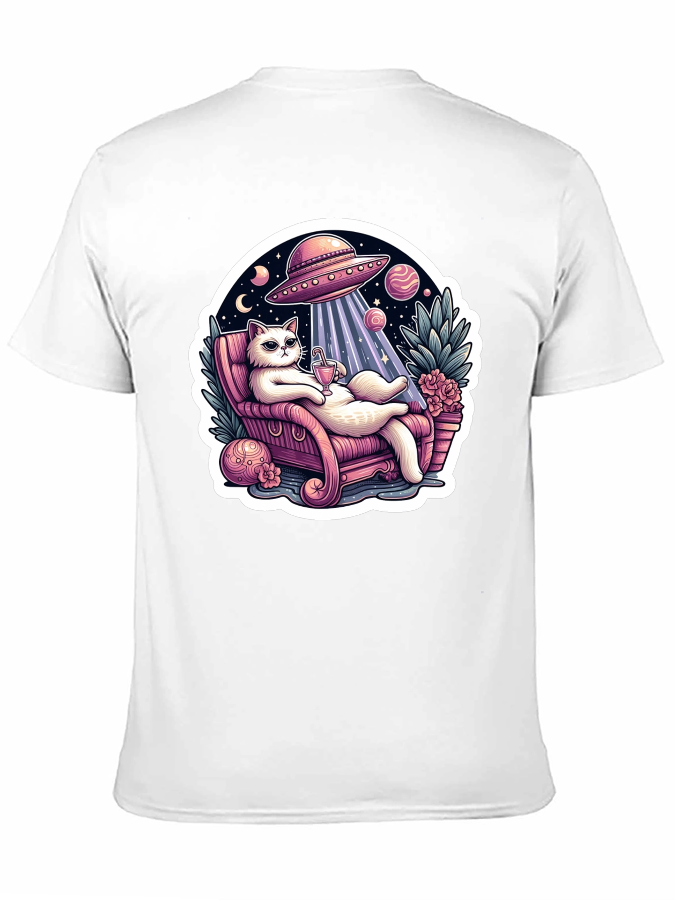 Chill Cat Alien Abduction Tee