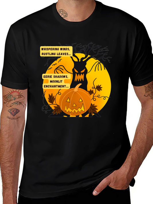 Halloween Theme T-Shirt - Whispering Winds Design