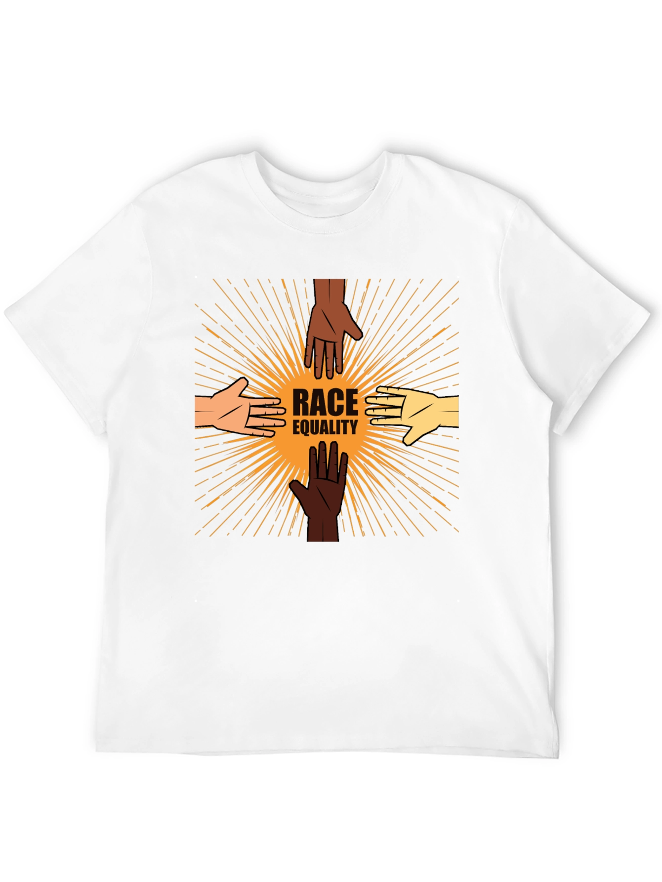 Race Equality T-Shirt: United Hands Design