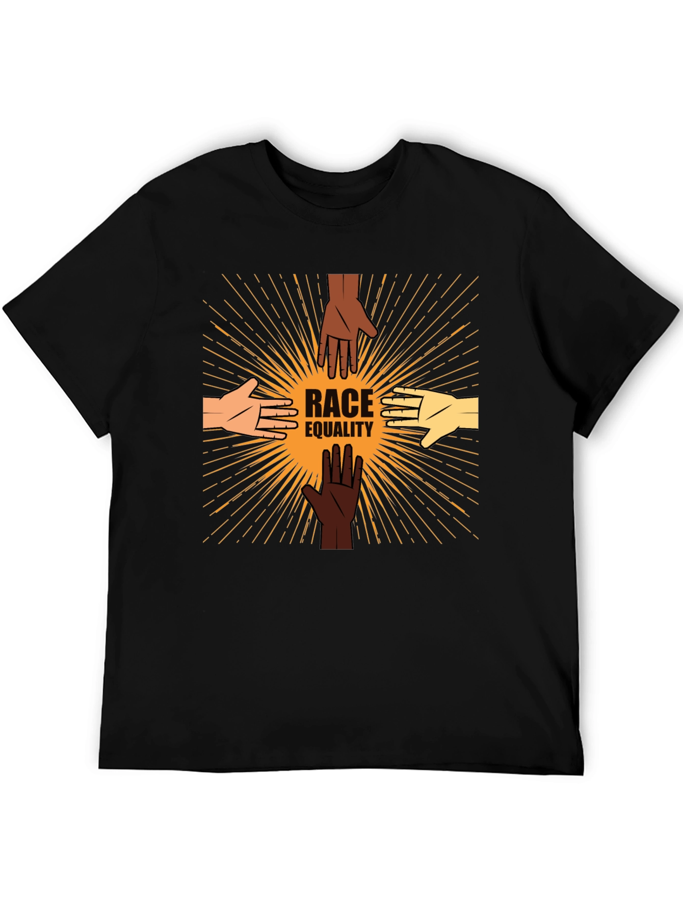 Race Equality T-Shirt: United Hands Design