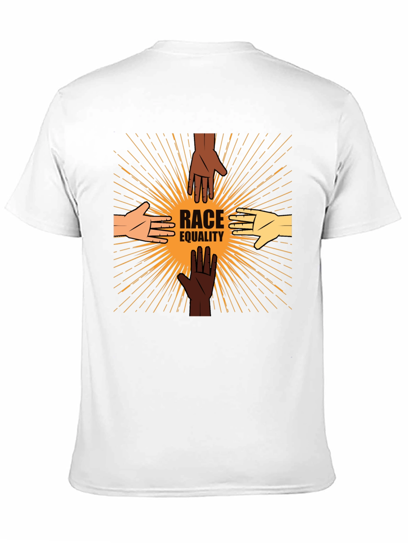 Race Equality T-Shirt: United Hands Design
