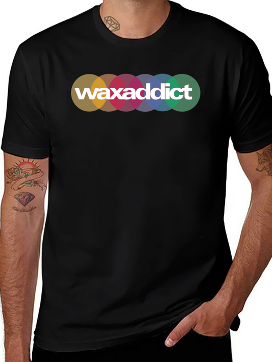 Waxaddict Graphic Tee - Black Cotton T-Shirt for Men