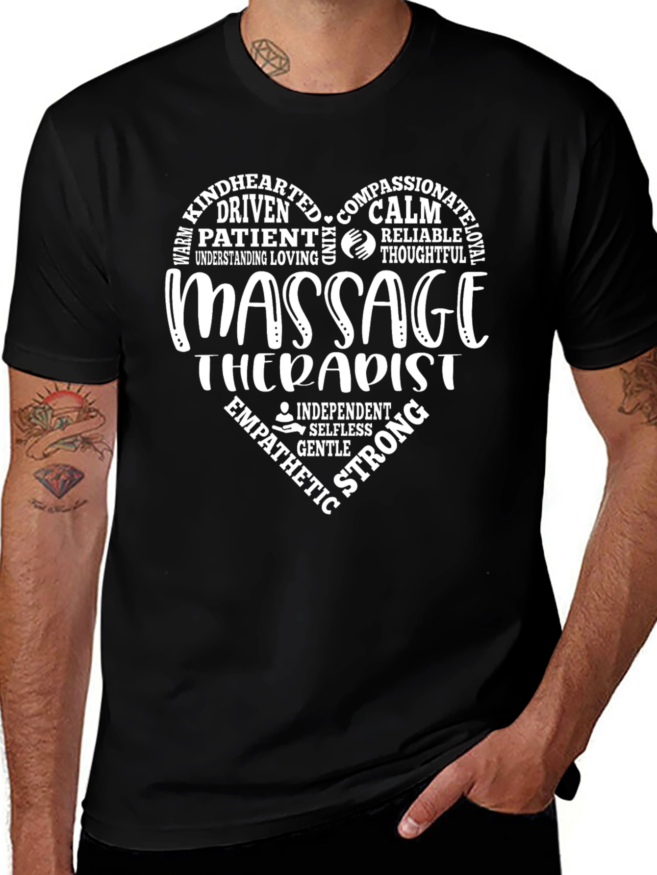 Massage Therapist Heart T-Shirt