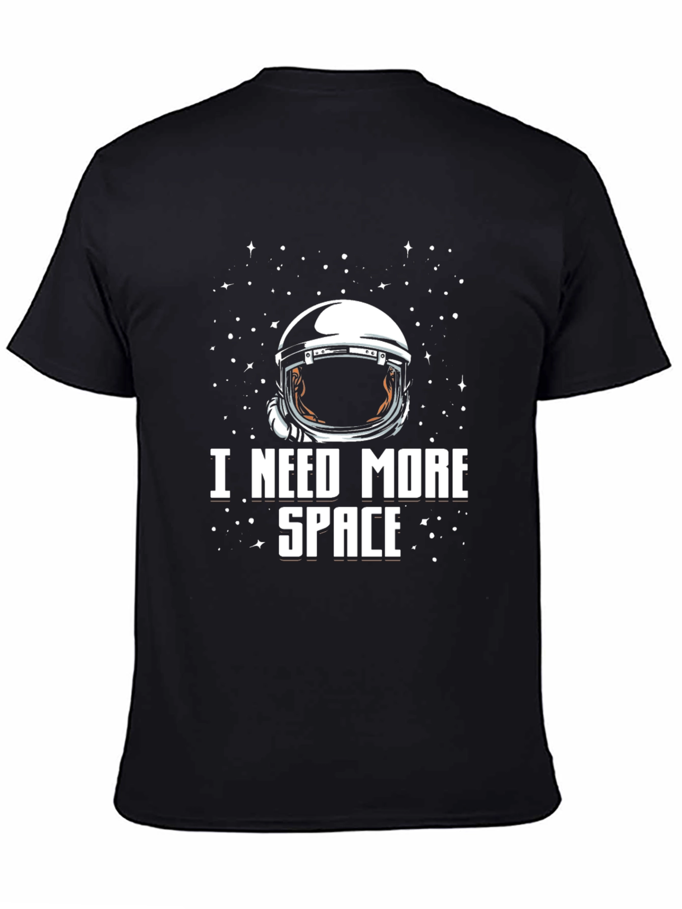 I Need More Space Black Graphic T-Shirt