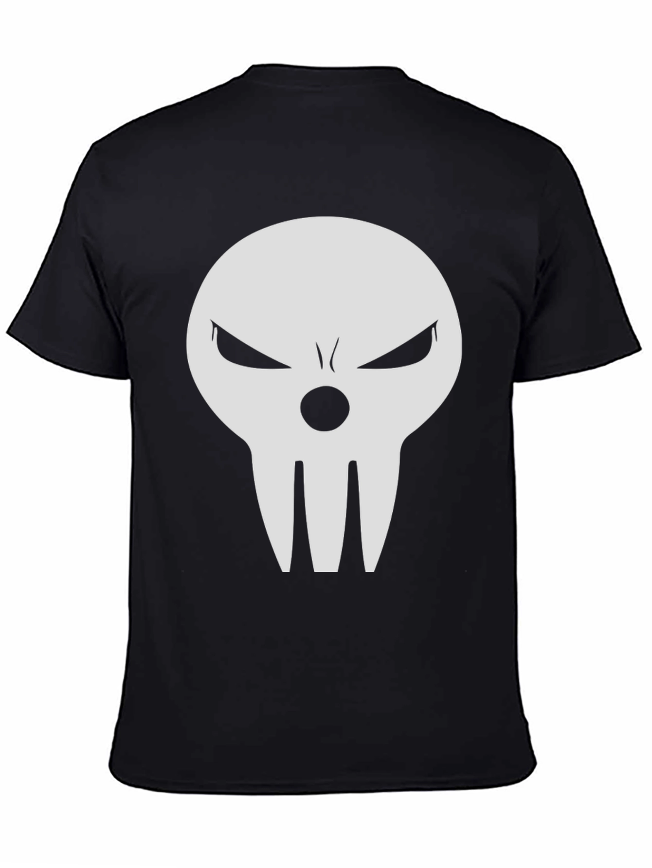 Skull Graphic Tee - Black Casual T-Shirt