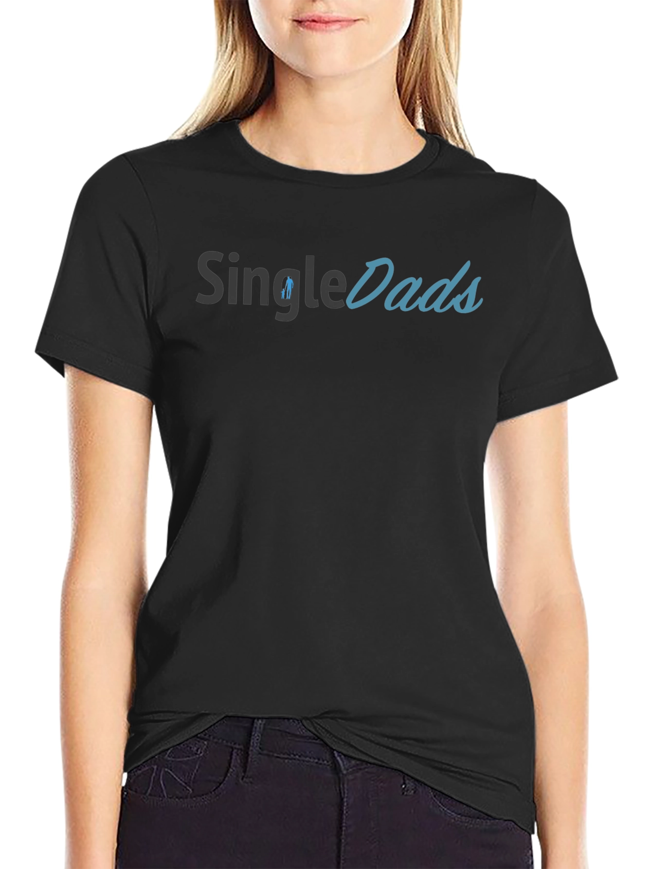 Single Dads Black T-Shirt - Fathers Day Gift