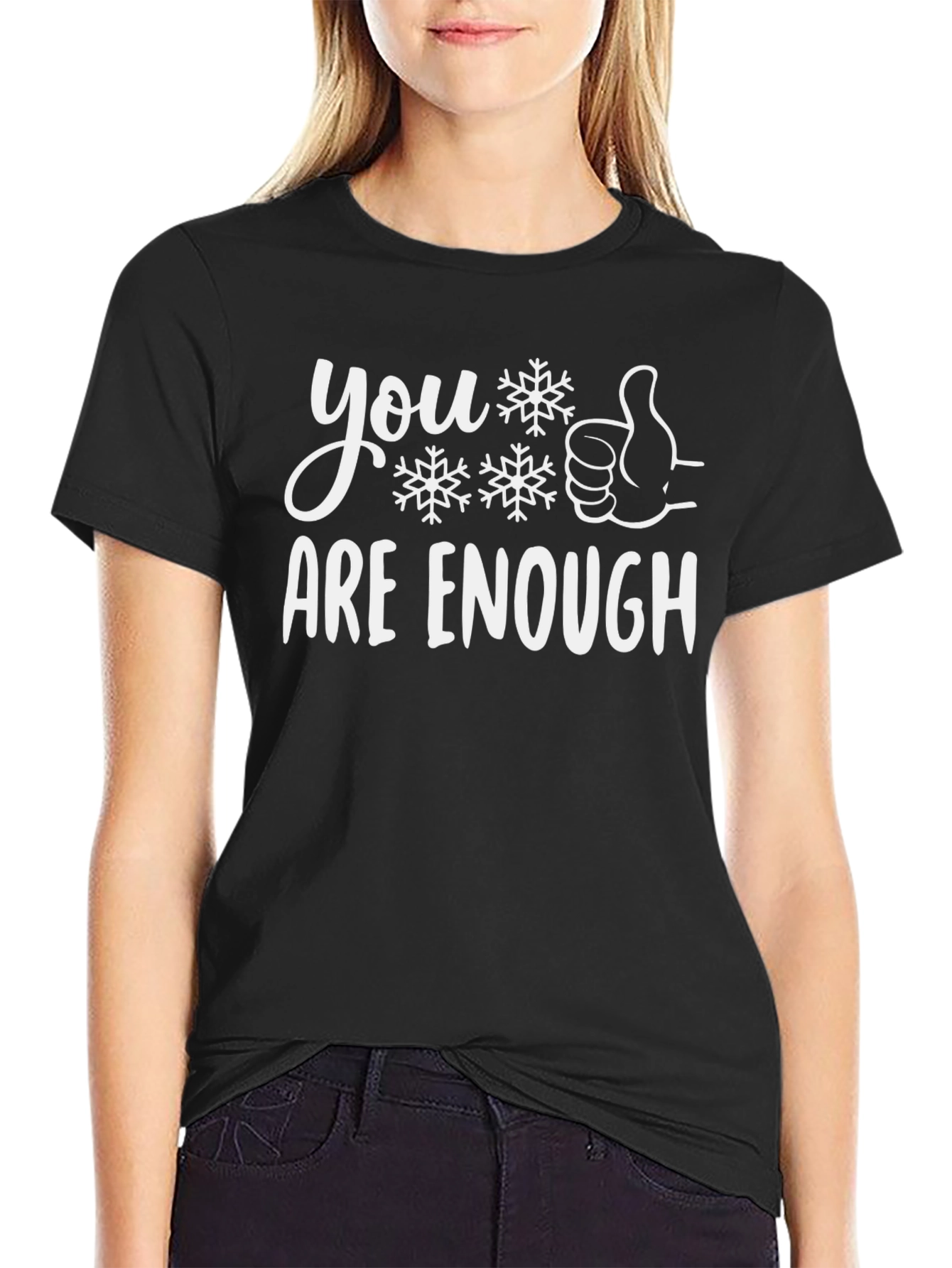 You Are Enough Snowflake Graphic Tee