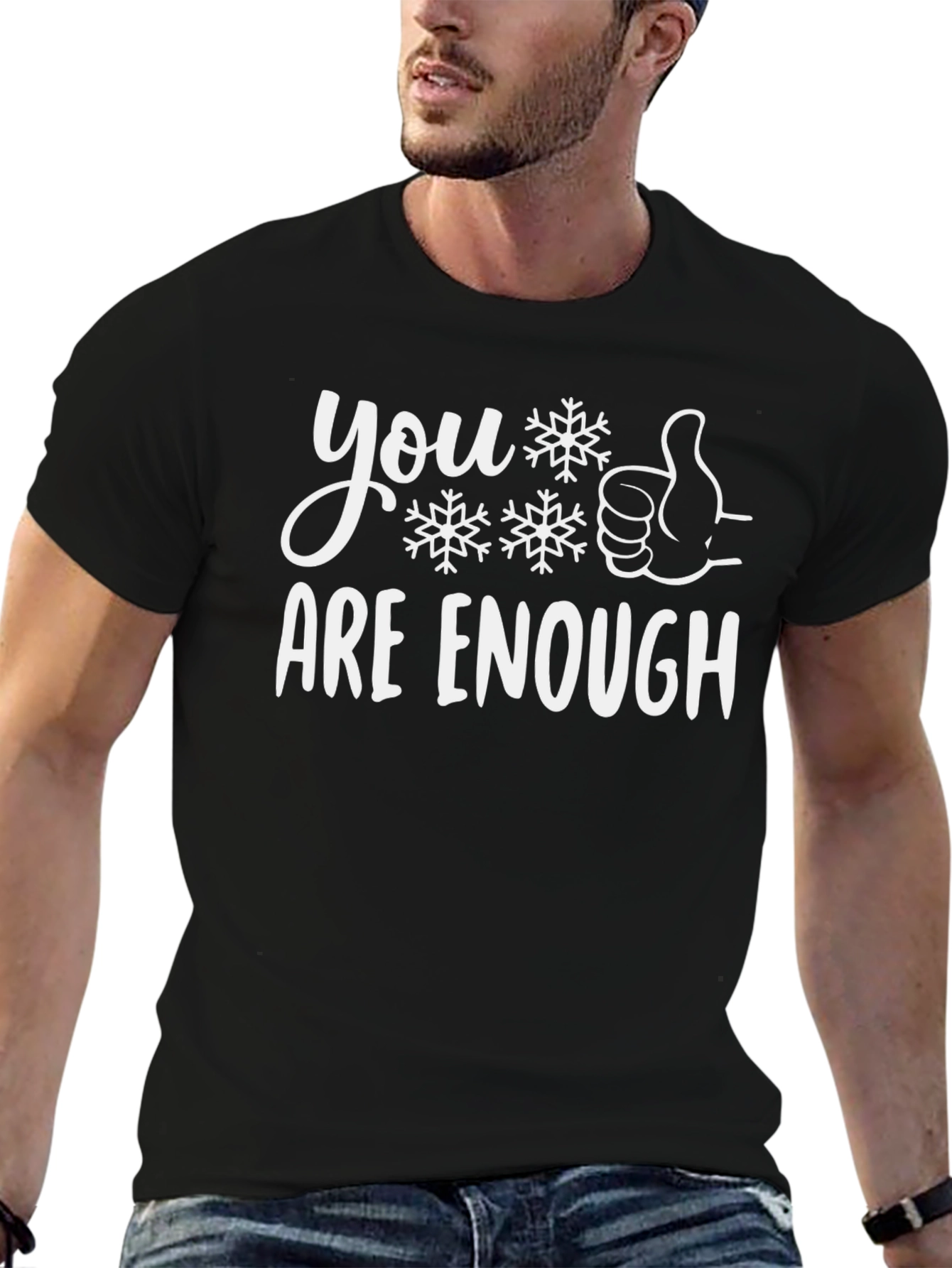 You Are Enough Snowflake Graphic Tee