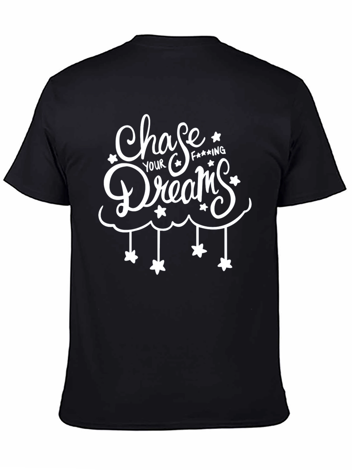 Chase Your Dreams Black Graphic Tee