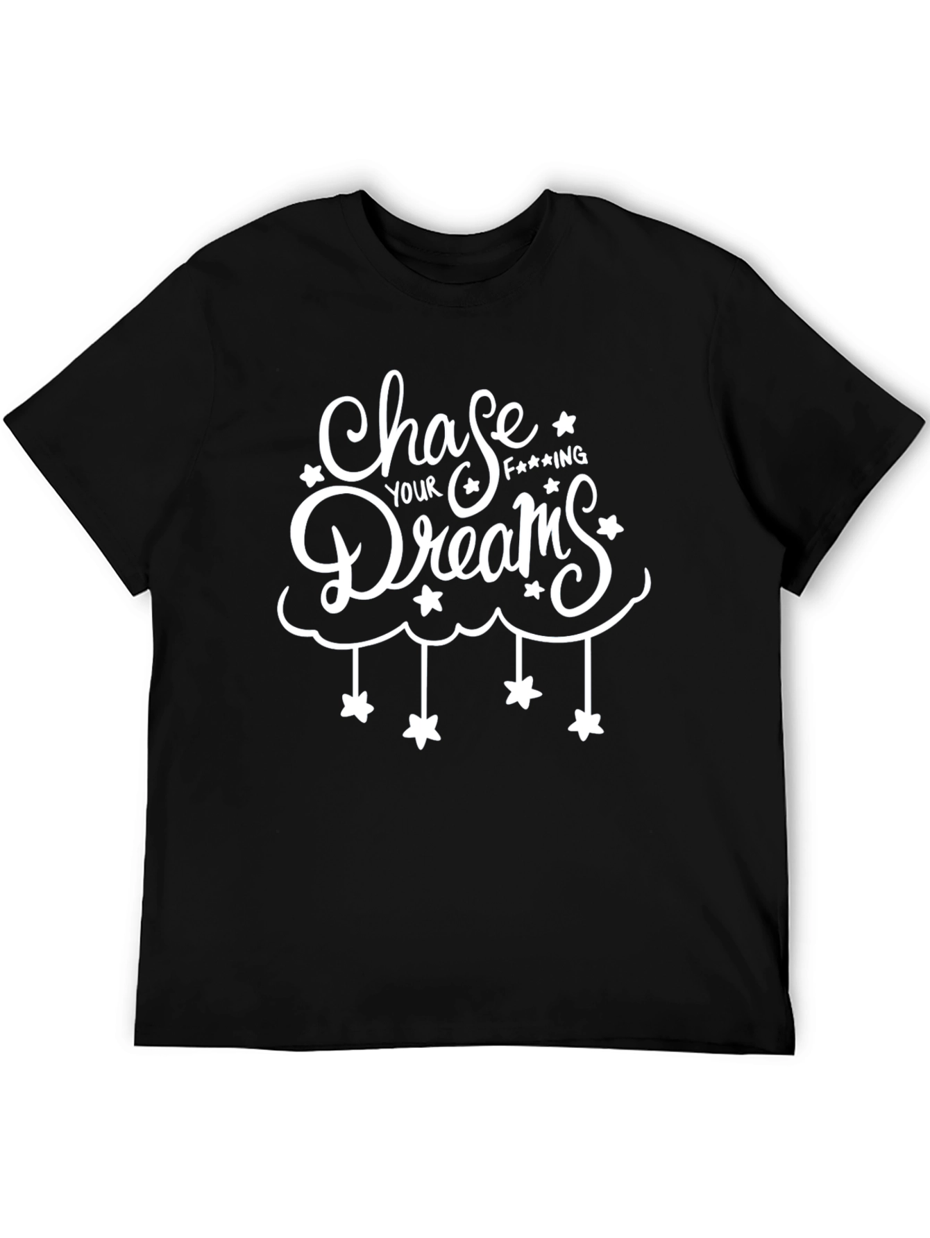 Chase Your Dreams Black Graphic Tee