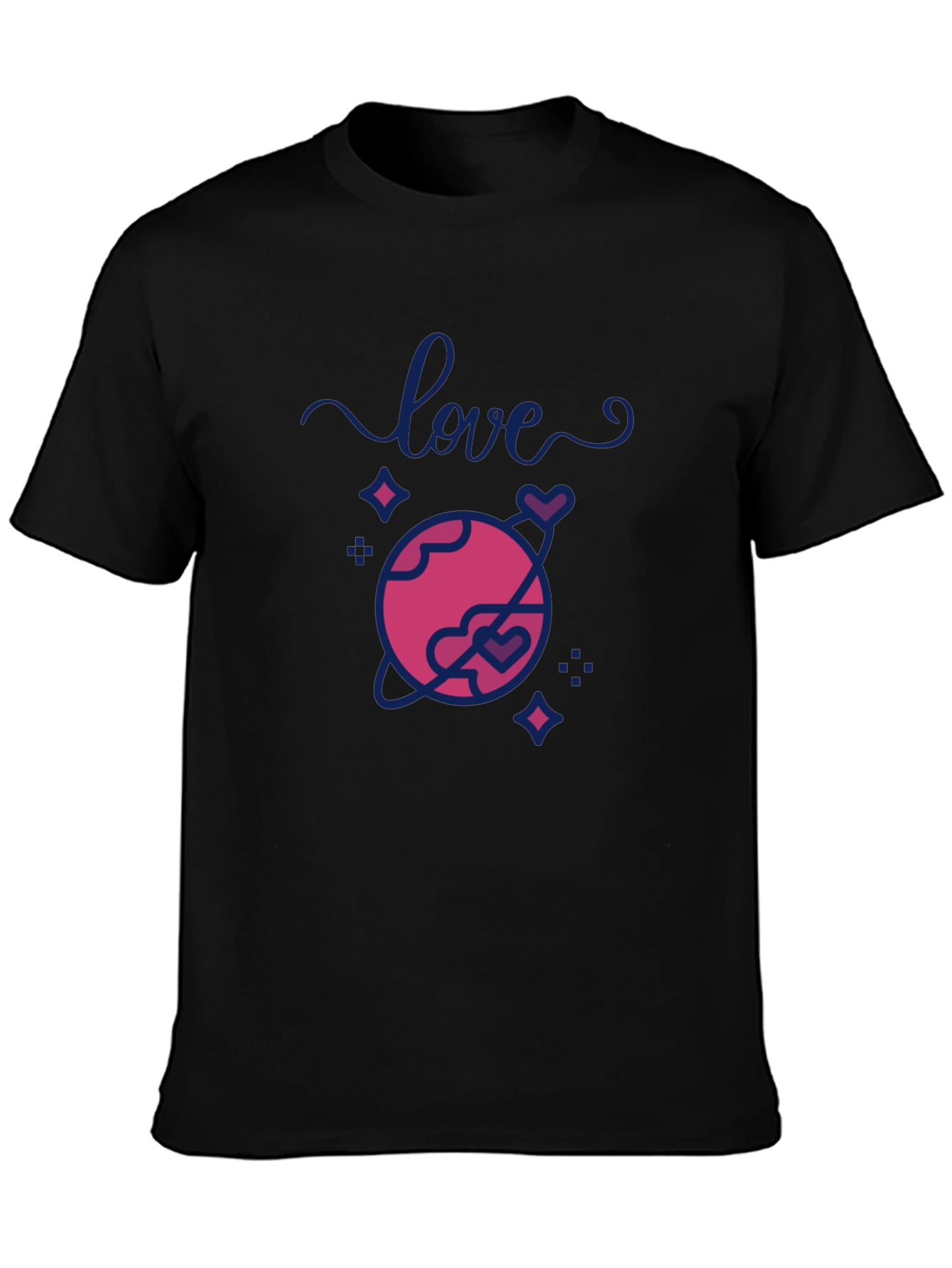 Love Planet Graphic T-Shirt - Trendy Casual Tee