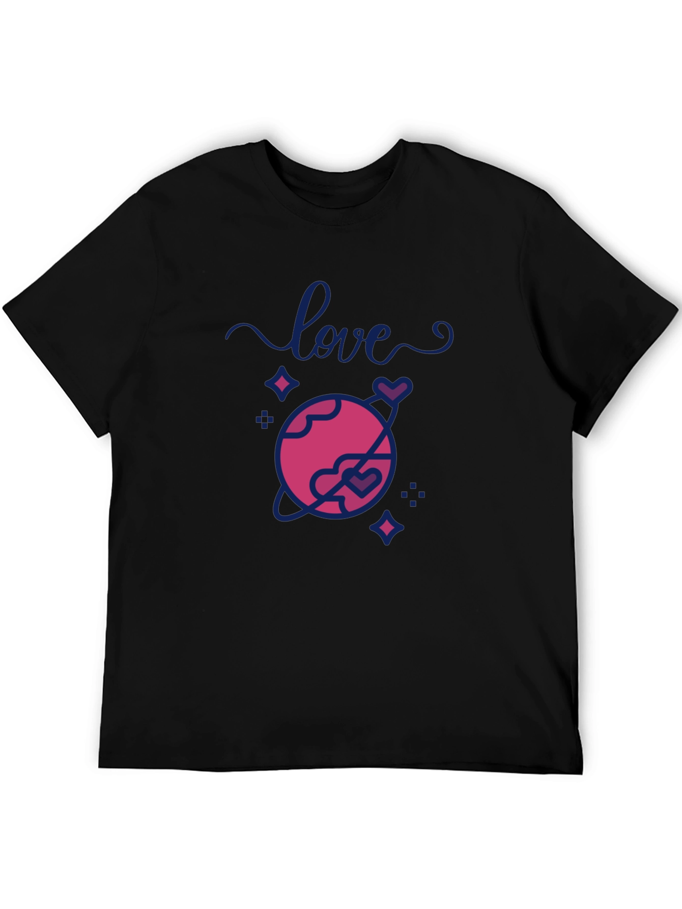 Love Planet Graphic T-Shirt - Trendy Casual Tee