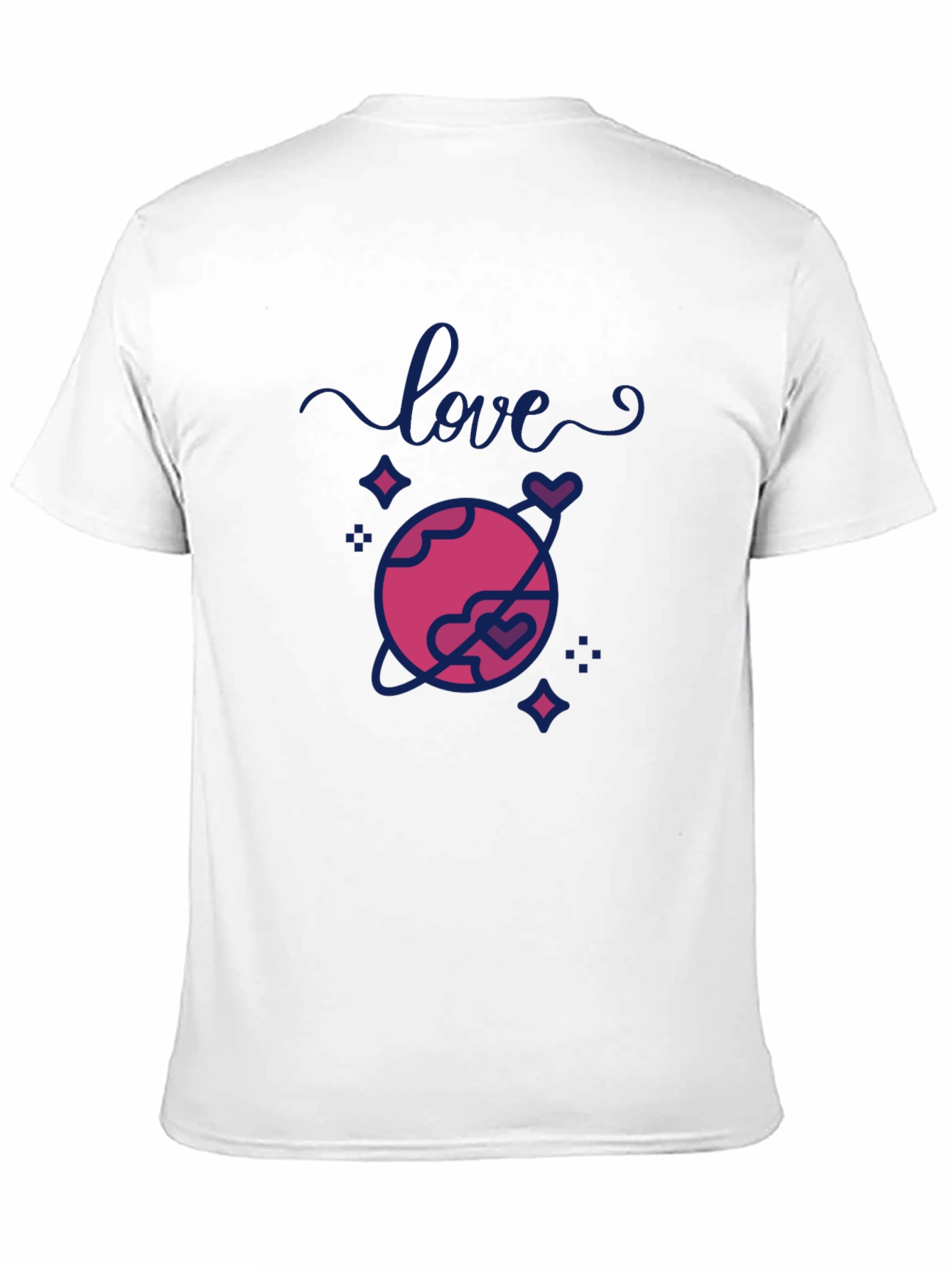 Love Planet Graphic T-Shirt - Trendy Casual Tee