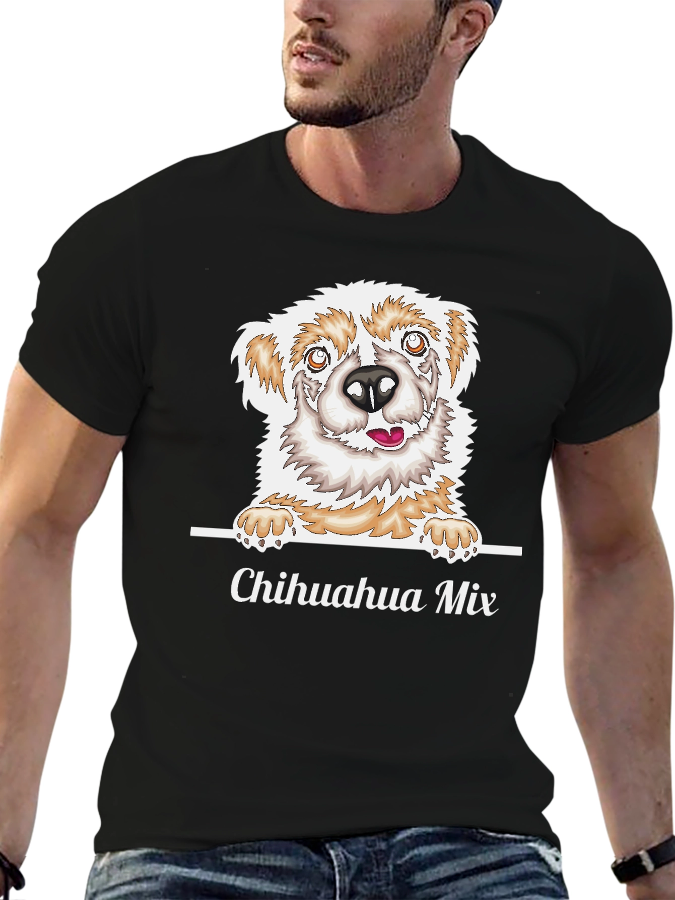 Chihuahua Mix Dog Graphic T-Shirt