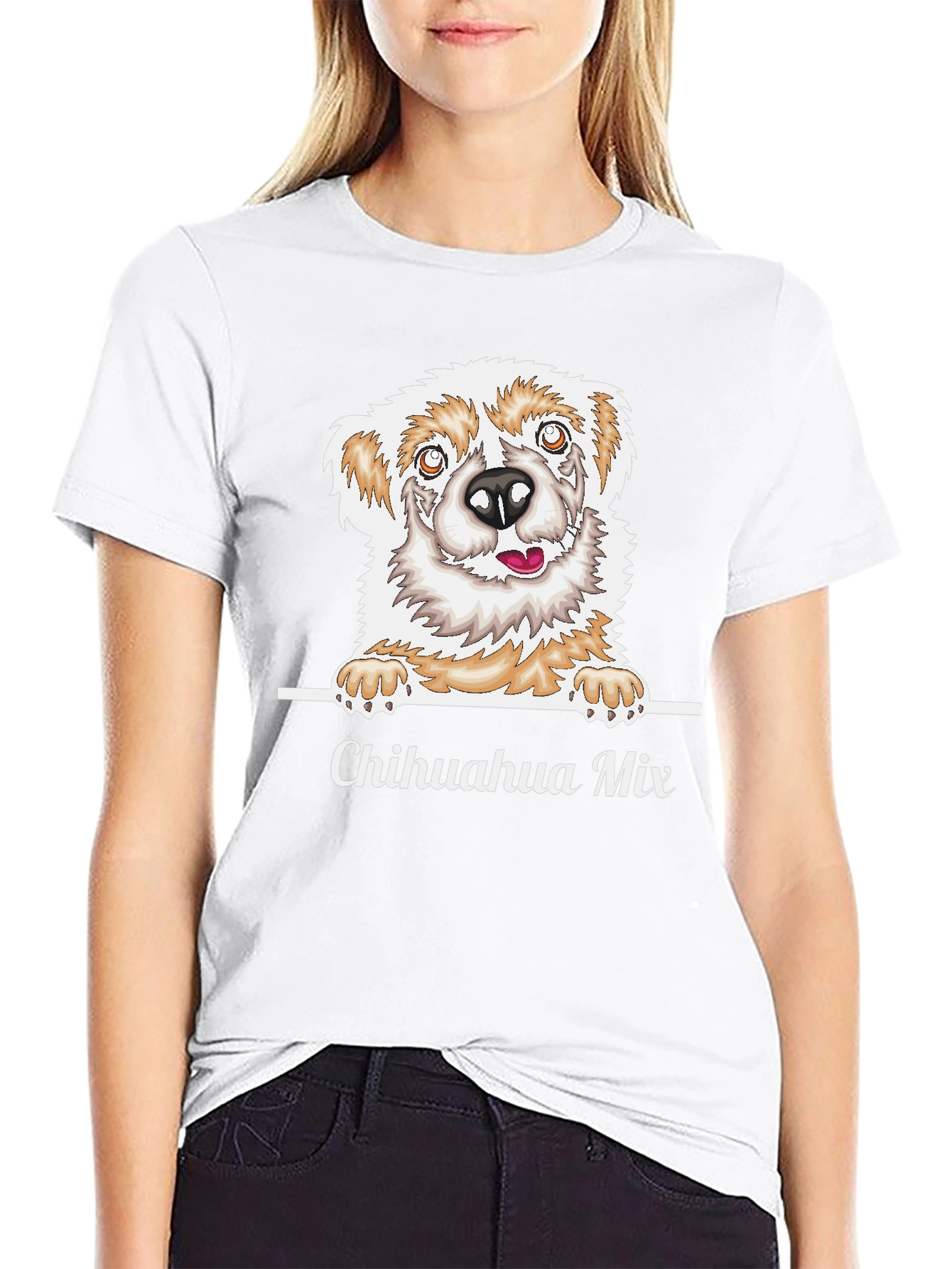 Chihuahua Mix Dog Graphic T-Shirt