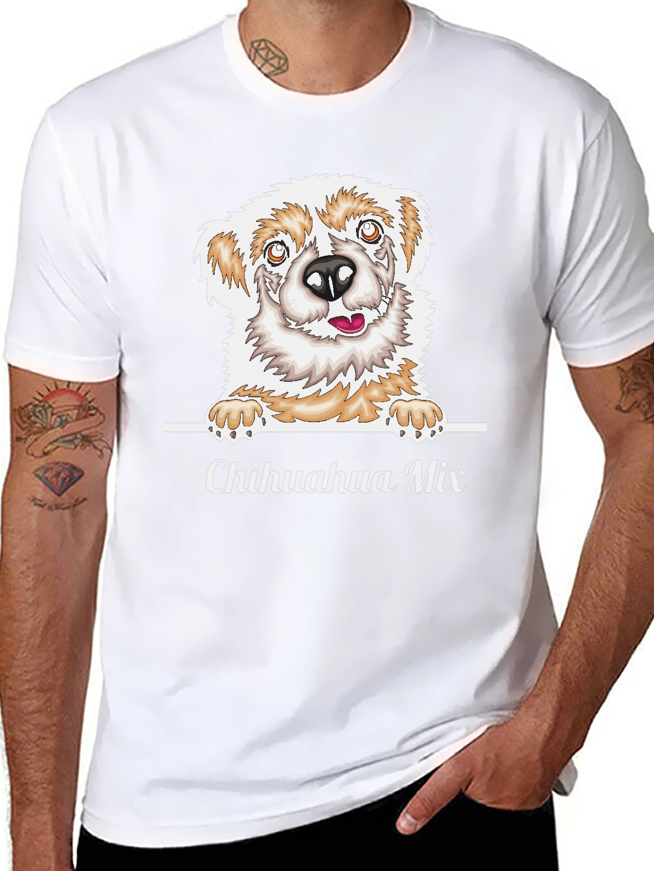 Chihuahua Mix Dog Graphic T-Shirt