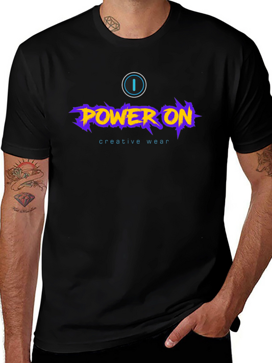 Power On Graphic Tee - Creative Wear