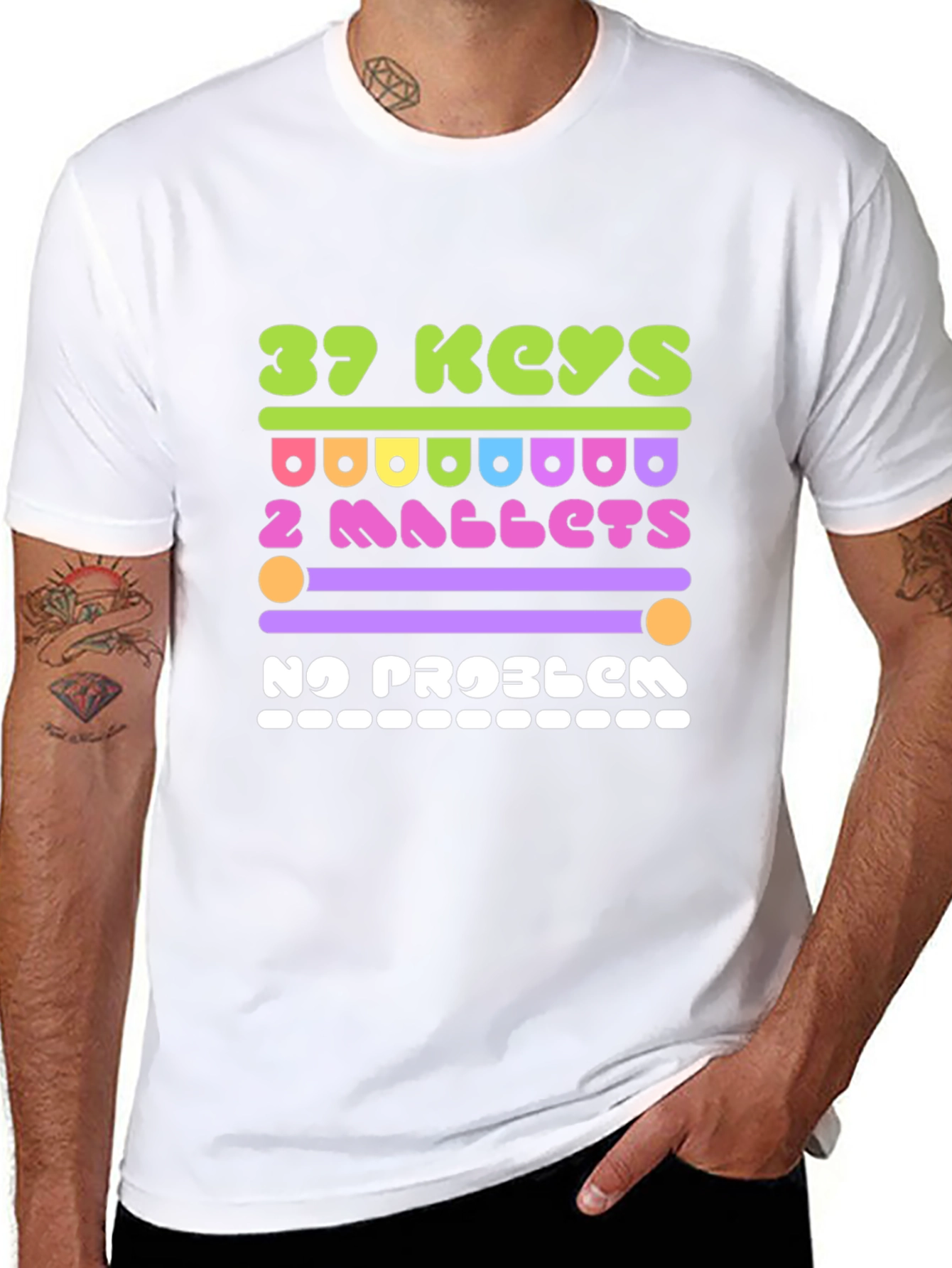 37 Keys 2 Mallets No Problem T-Shirt